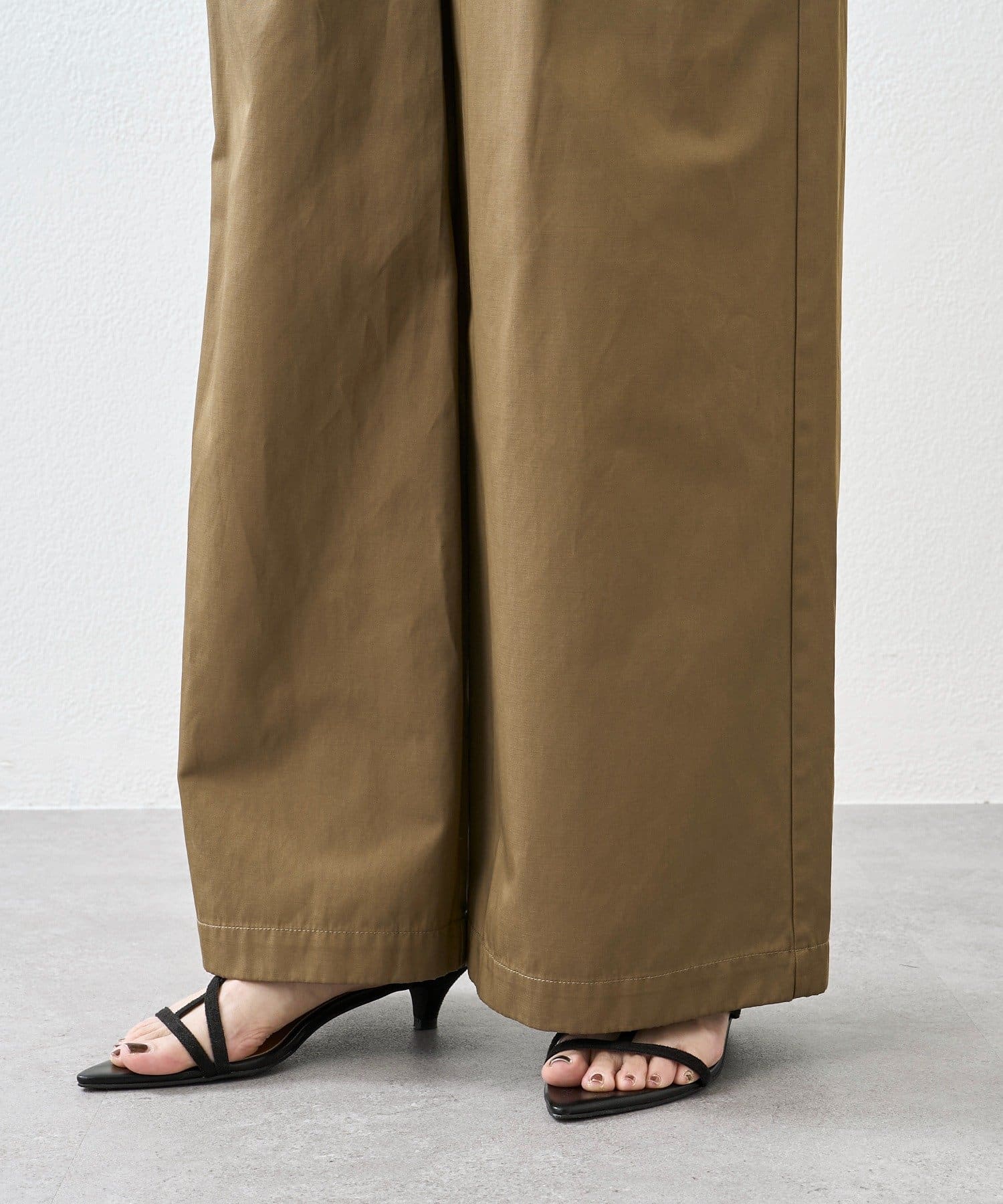 RIVE DROITE(リヴドロワ) 予約【A・MONN(アモン)】スムースワイドパンツ