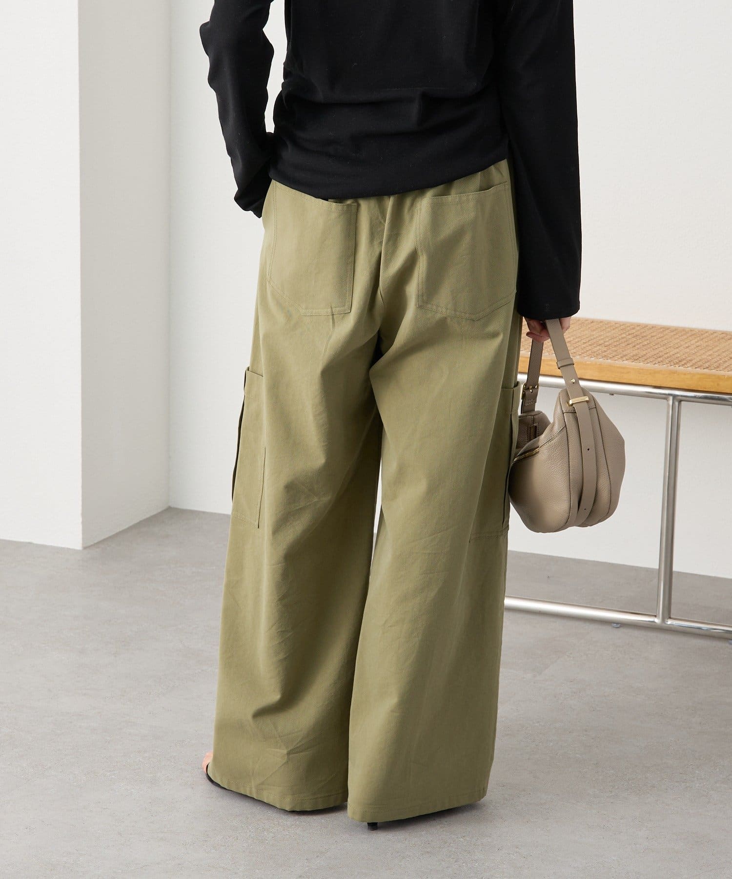 RIVE DROITE(リヴドロワ) 予約【A・MONN(アモン)】ミリタリーWウエストカーゴパンツ