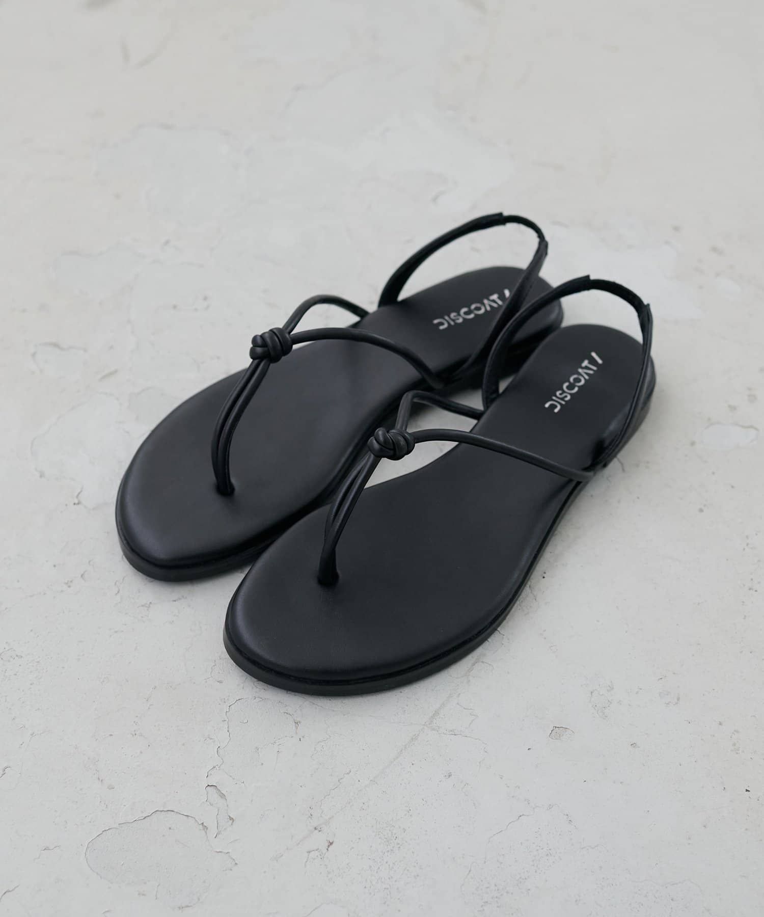 DISCOAT(ディスコート) ノットトングフラットサンダル