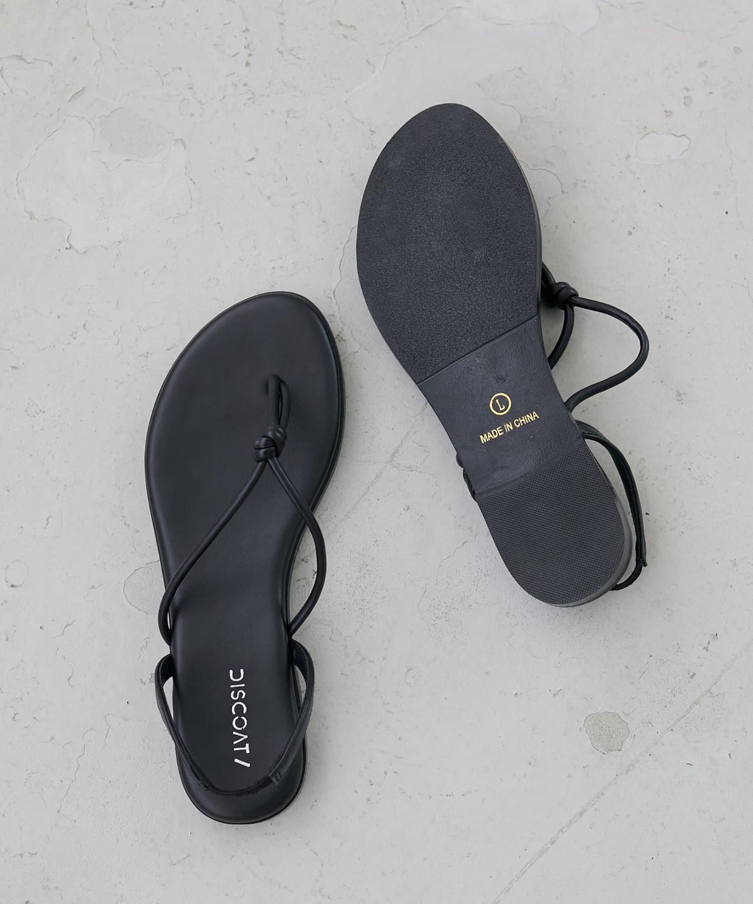 DISCOAT(ディスコート) ノットトングフラットサンダル