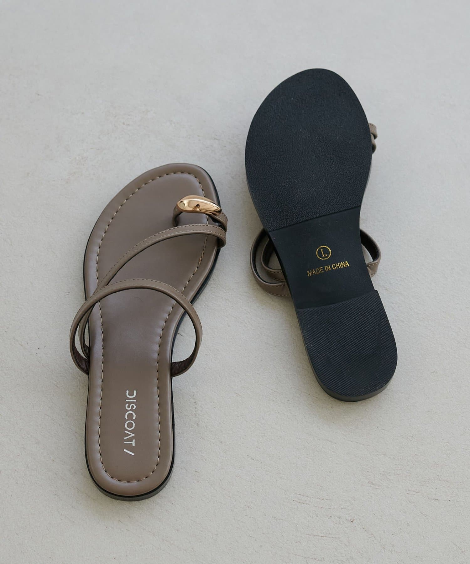 DISCOAT(ディスコート) サムリングフラットサンダル