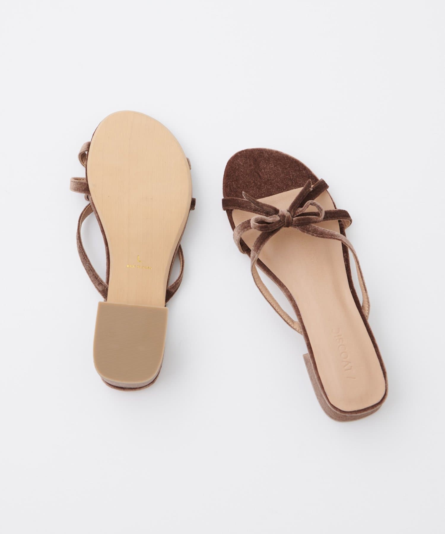 DISCOAT(ディスコート) 【2/26(木)10:00~先行予約】	ベロアクロスリボンミュール