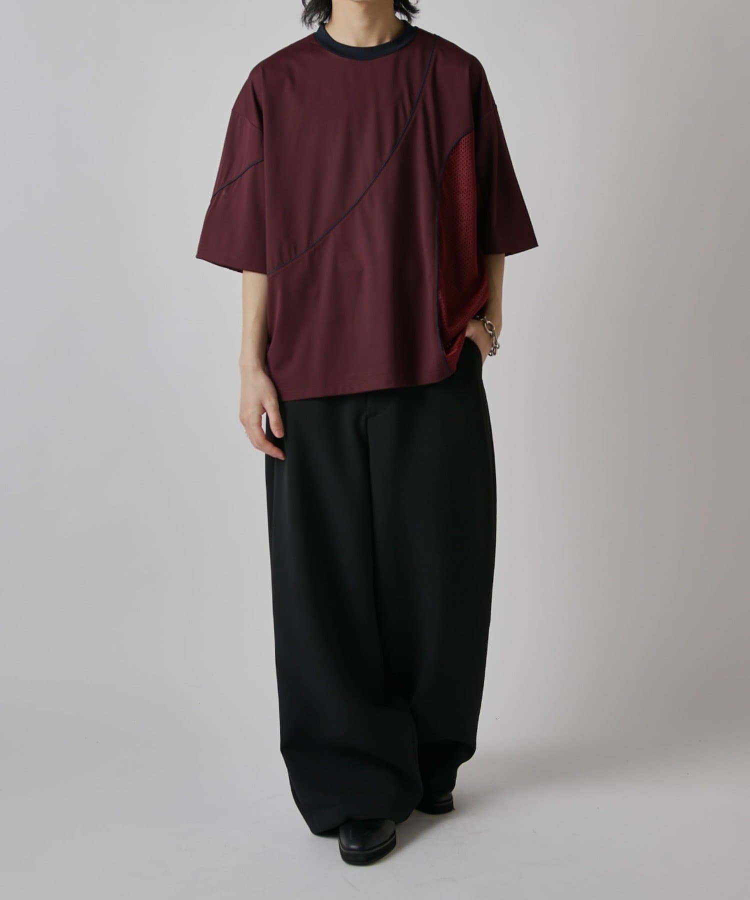 Lui's(ルイス) 【SURJENT】パイピングメッシュビッグTシャツ