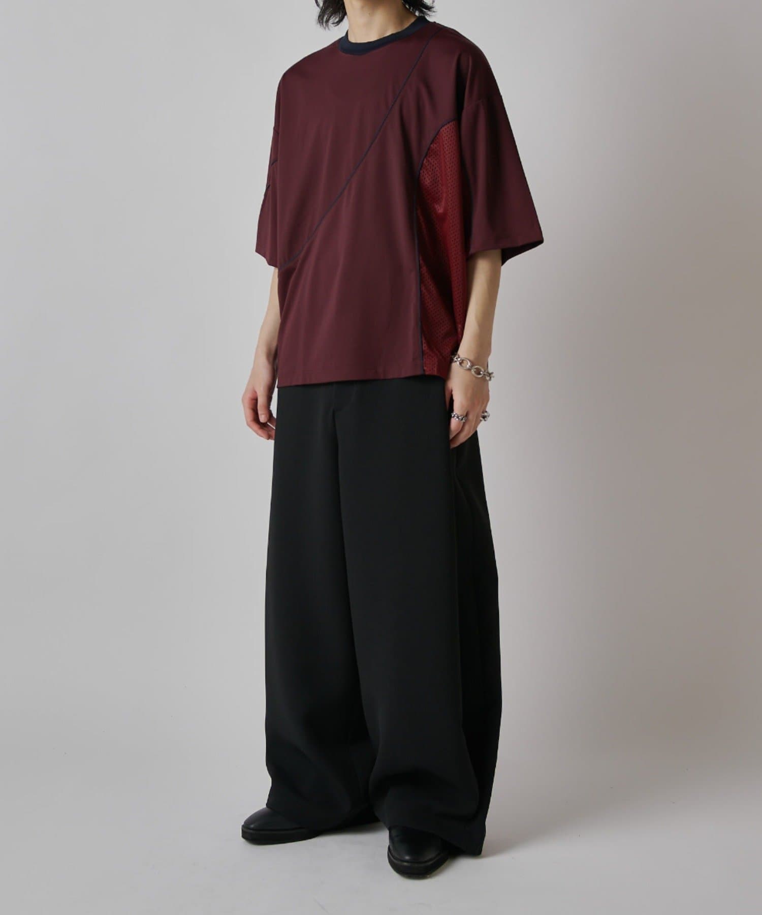 Lui's(ルイス) 【SURJENT】パイピングメッシュビッグTシャツ