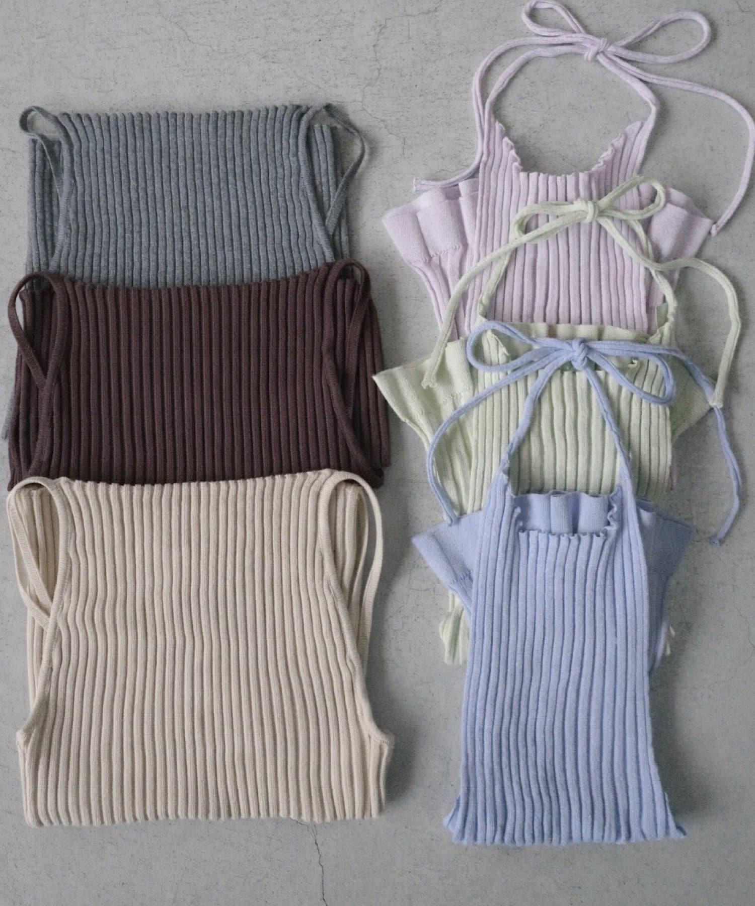 Kastane(カスタネ) 【CINAMOD】 RIB SET CAMI