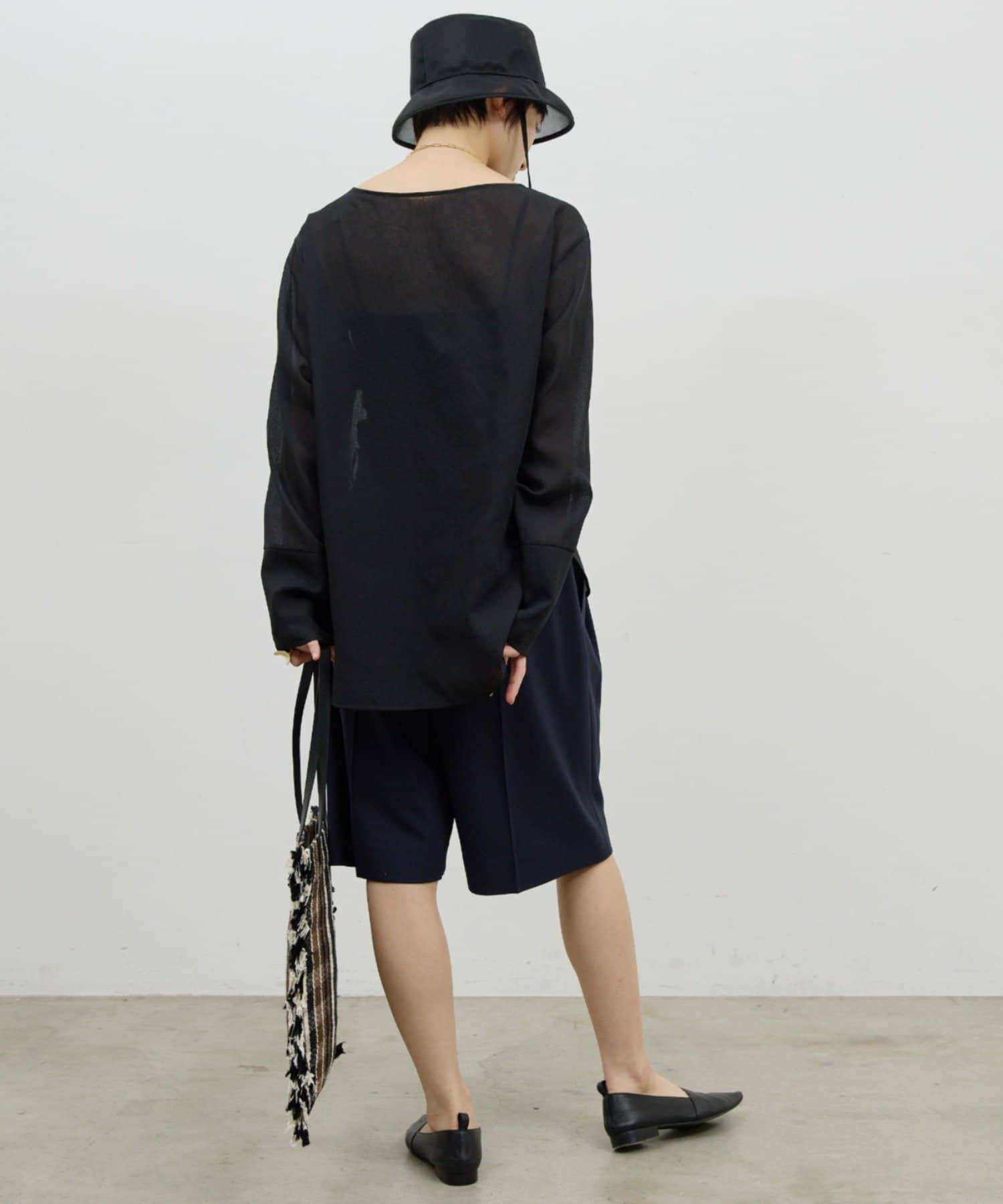 GALLARDAGALANTE(ガリャルダガランテ) 【近日予約開始】ラウンドTガーゼブラウス