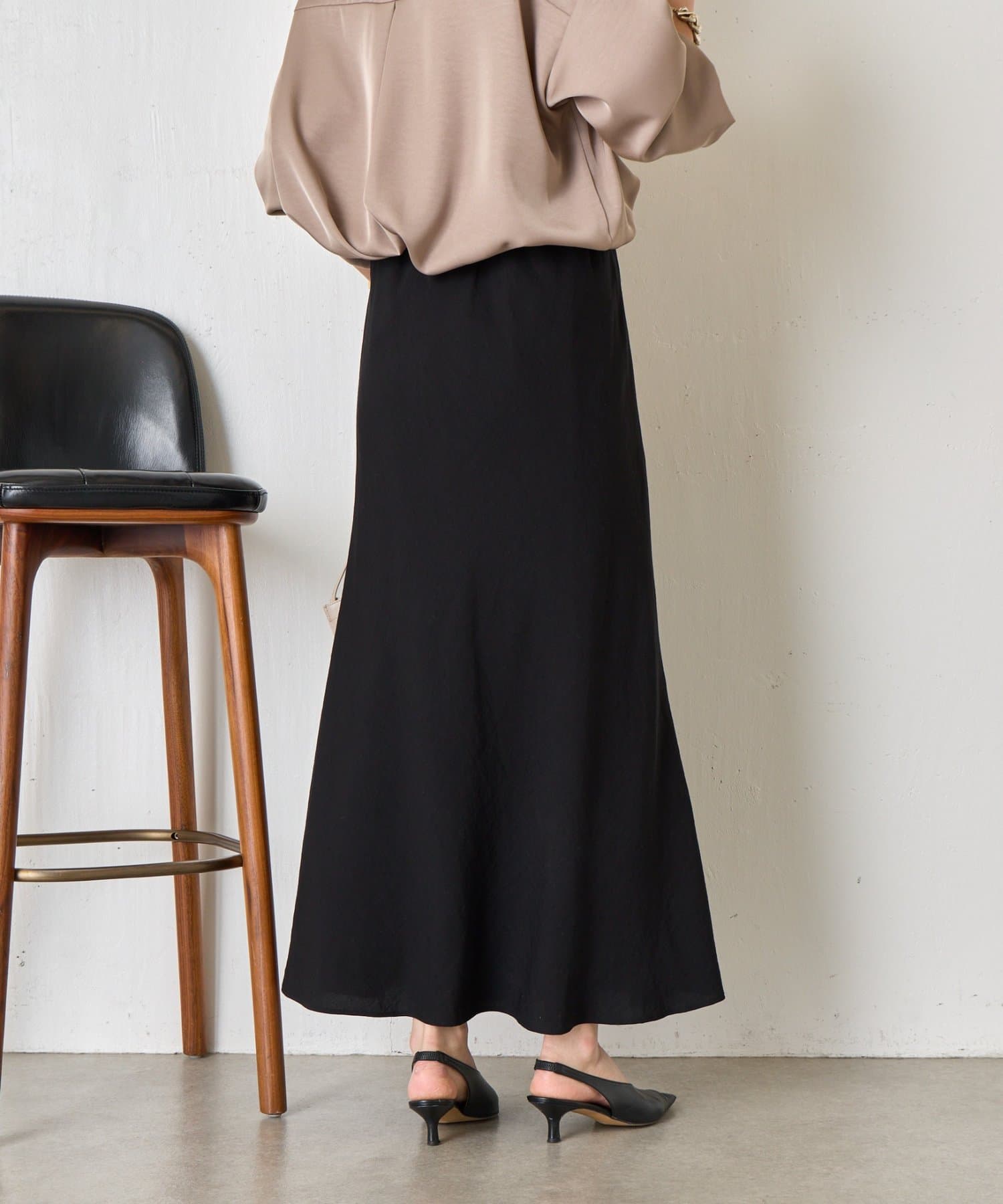 Jena　espace merveilleux(ジェナ　エスパスメルヴェイユ) 【軽やかロング】レーヨンナイロンロングスカート