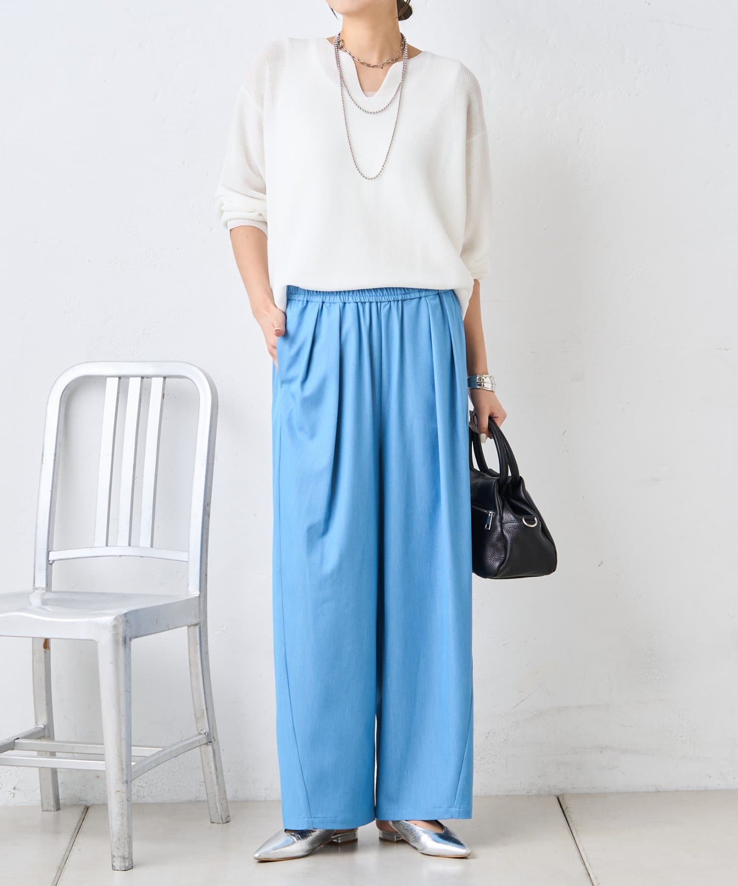 Jena　espace merveilleux(ジェナ　エスパスメルヴェイユ) テンセルカーブラインパンツ