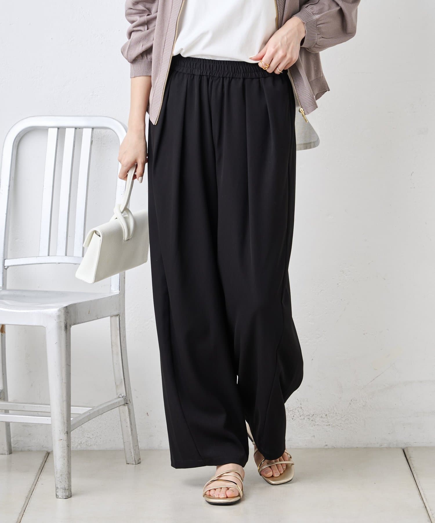 Jena　espace merveilleux(ジェナ　エスパスメルヴェイユ) テンセルカーブラインパンツ