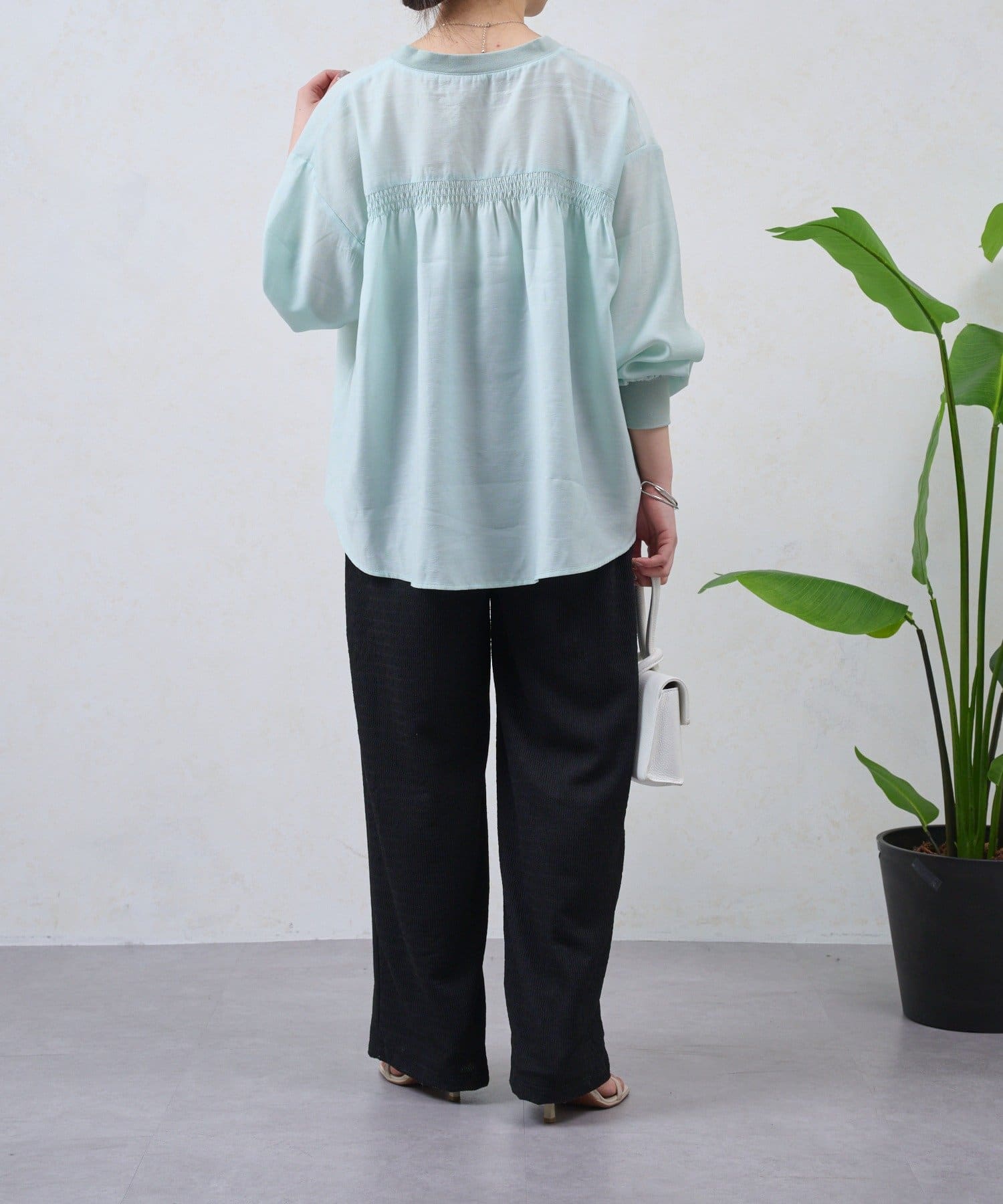 Jena　espace merveilleux(ジェナ　エスパスメルヴェイユ) ストライプワイドパンツ