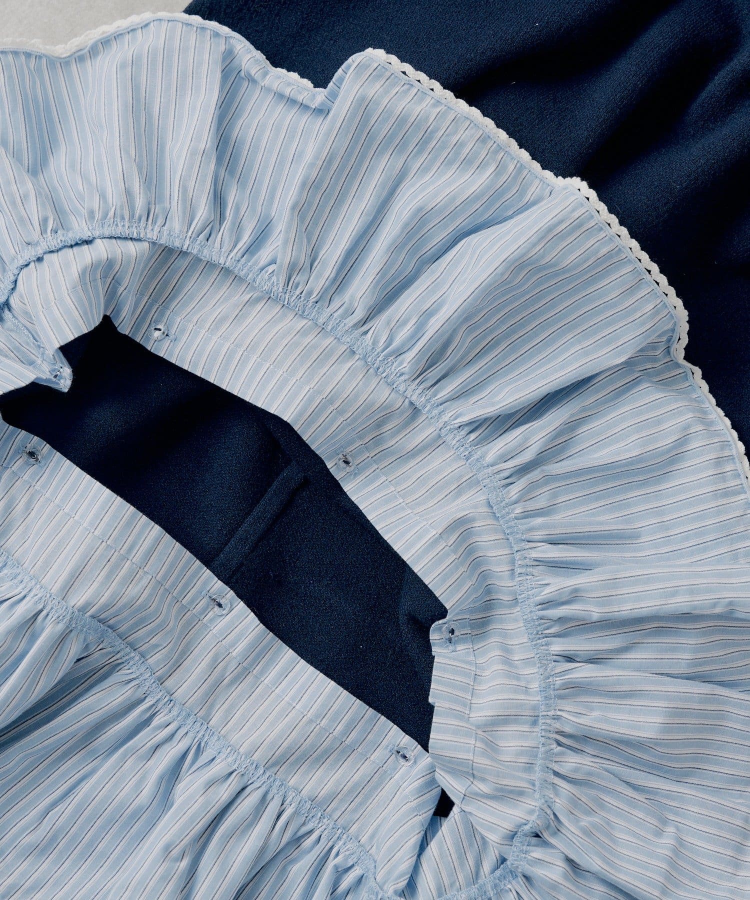 Chico(チコ) シャツレイヤードニットワンピース