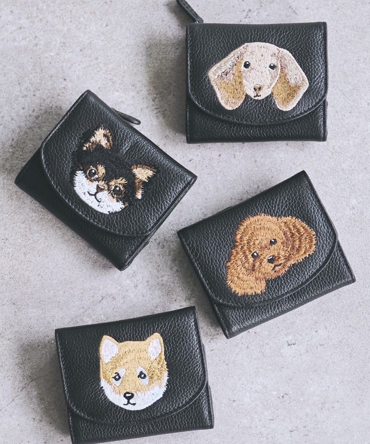 BEARDSLEY(ビアズリー) Dog刺繍ウォレット