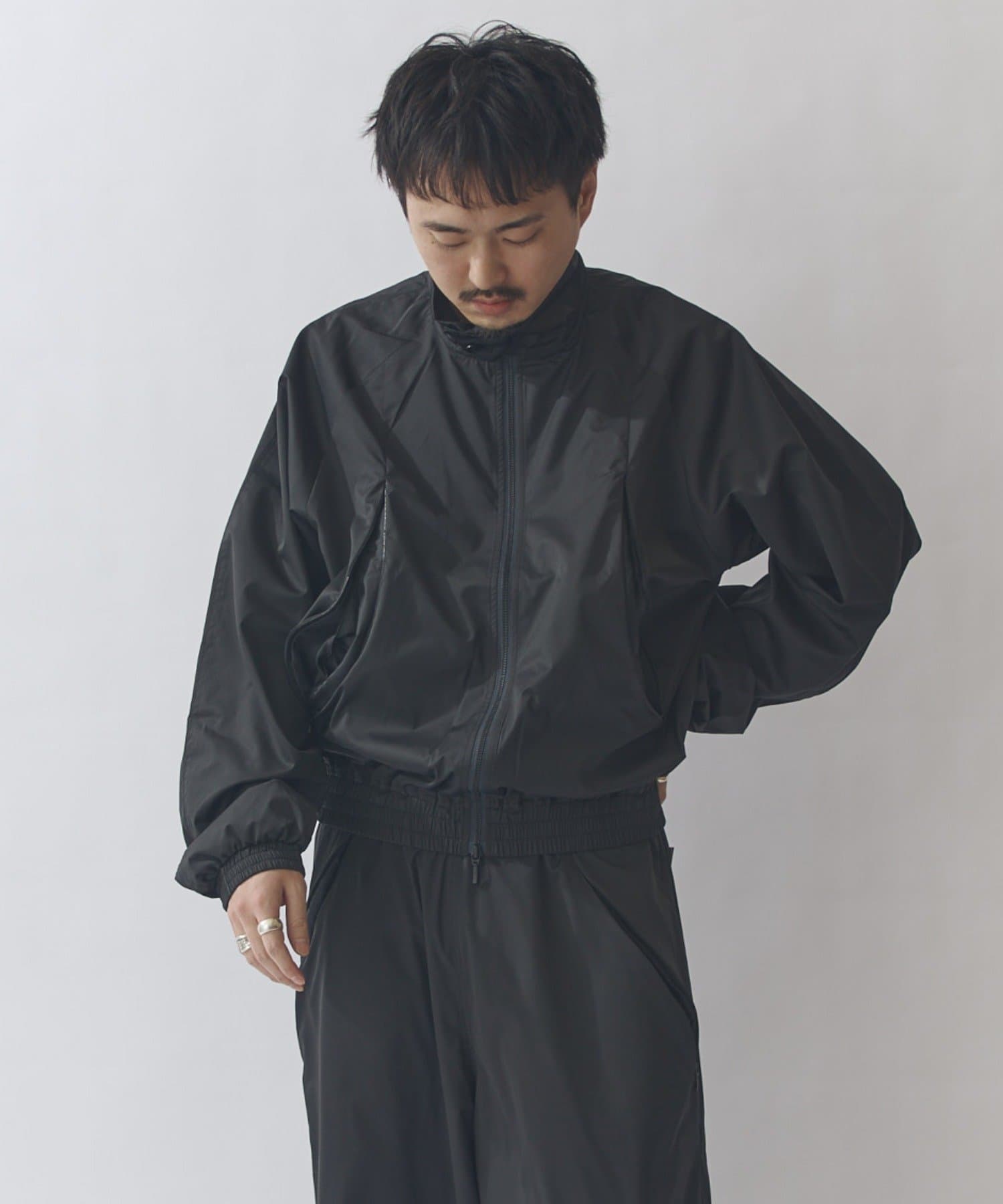 Lui's(ルイス) シルク混ソフトタッチブルゾン