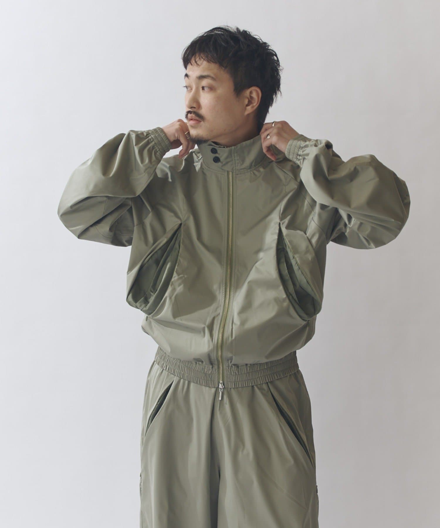 Lui's(ルイス) シルク混ソフトタッチブルゾン