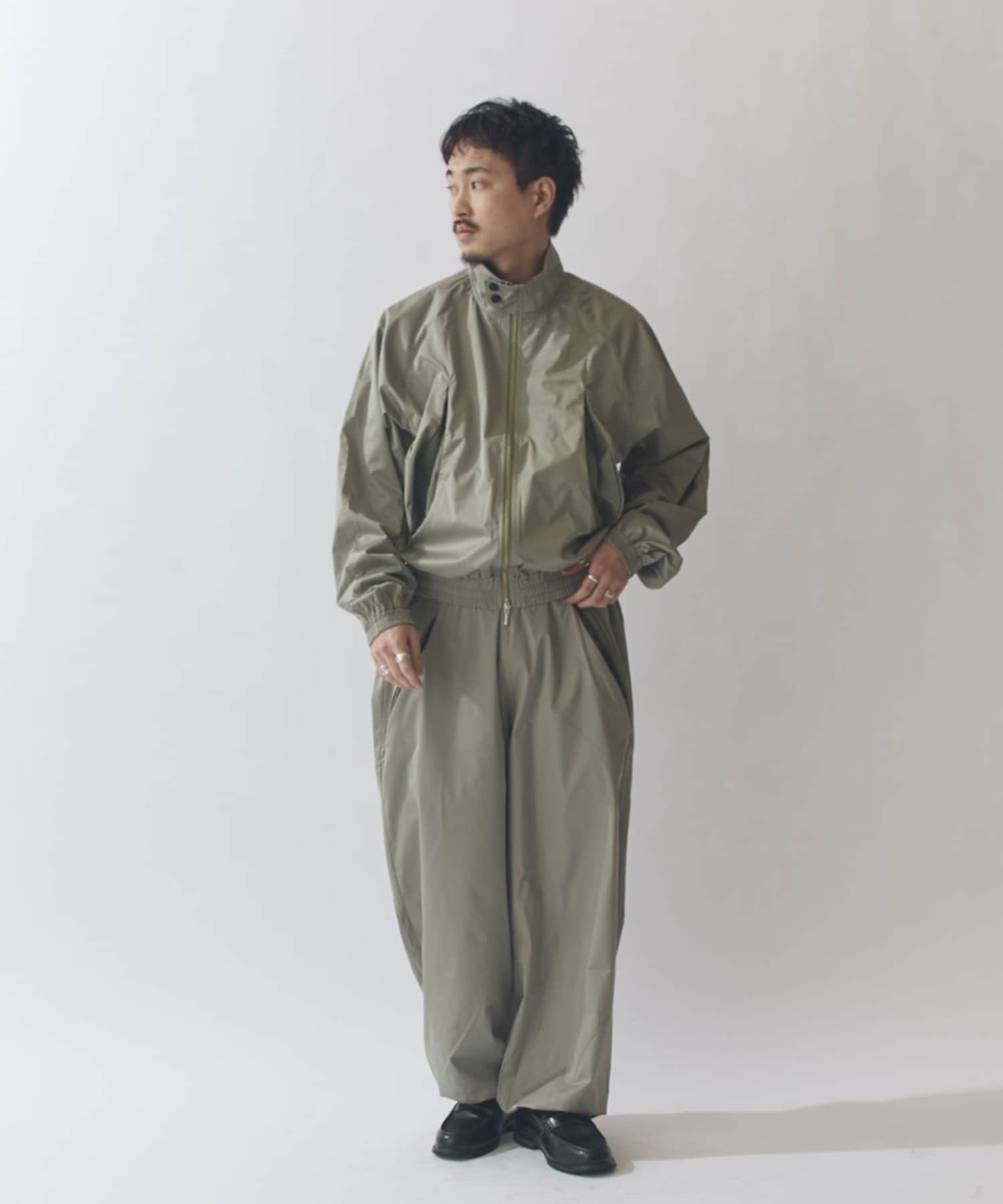 Lui's(ルイス) シルク混ソフトタッチブルゾン