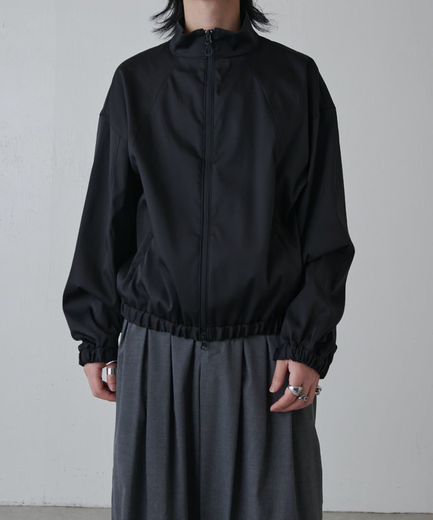 Lui's(ルイス) ウォッシャブルダブルクロスサテンブルゾン