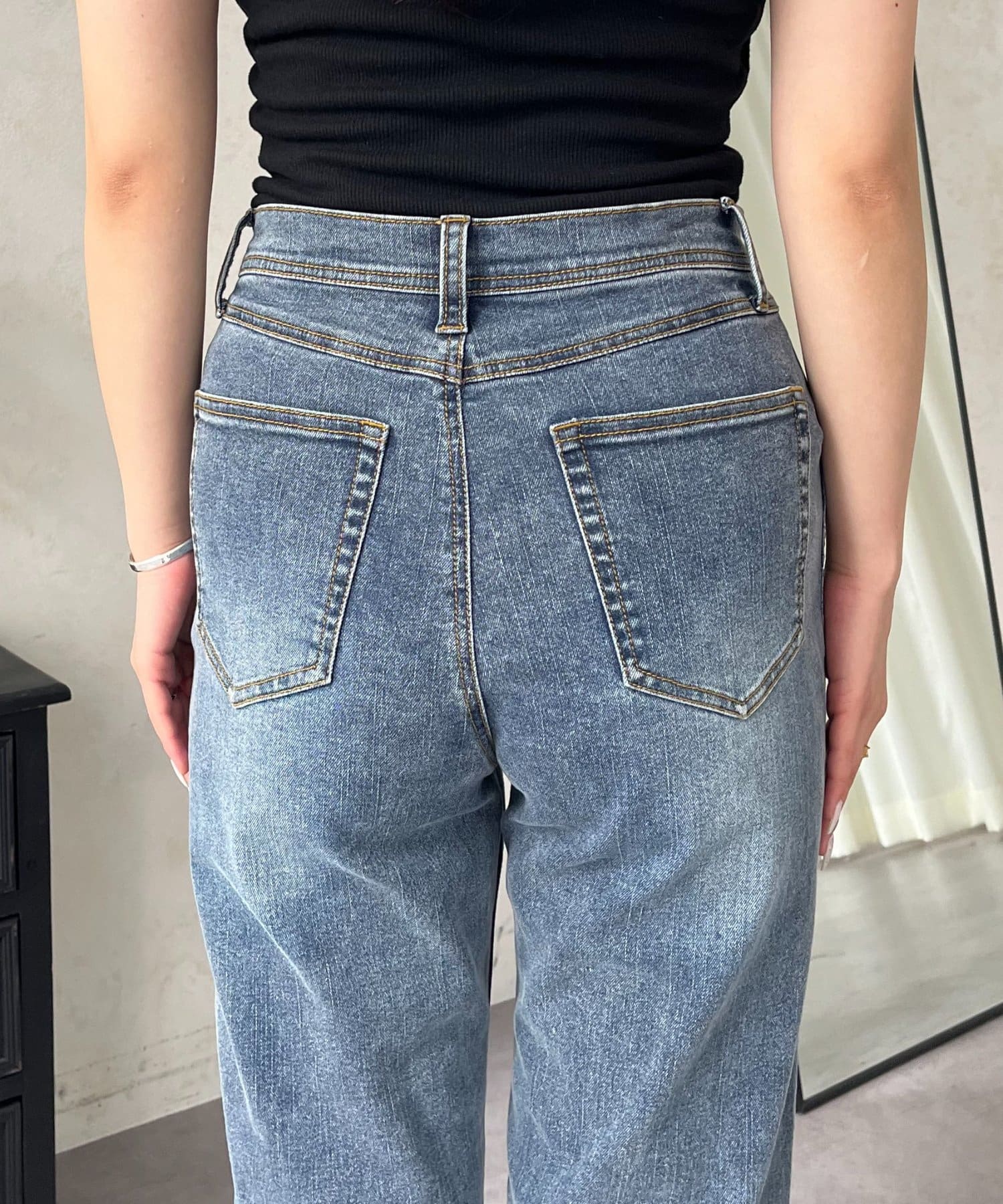 prose verse(プロズヴェール) ストレッチスリムストレートデニム