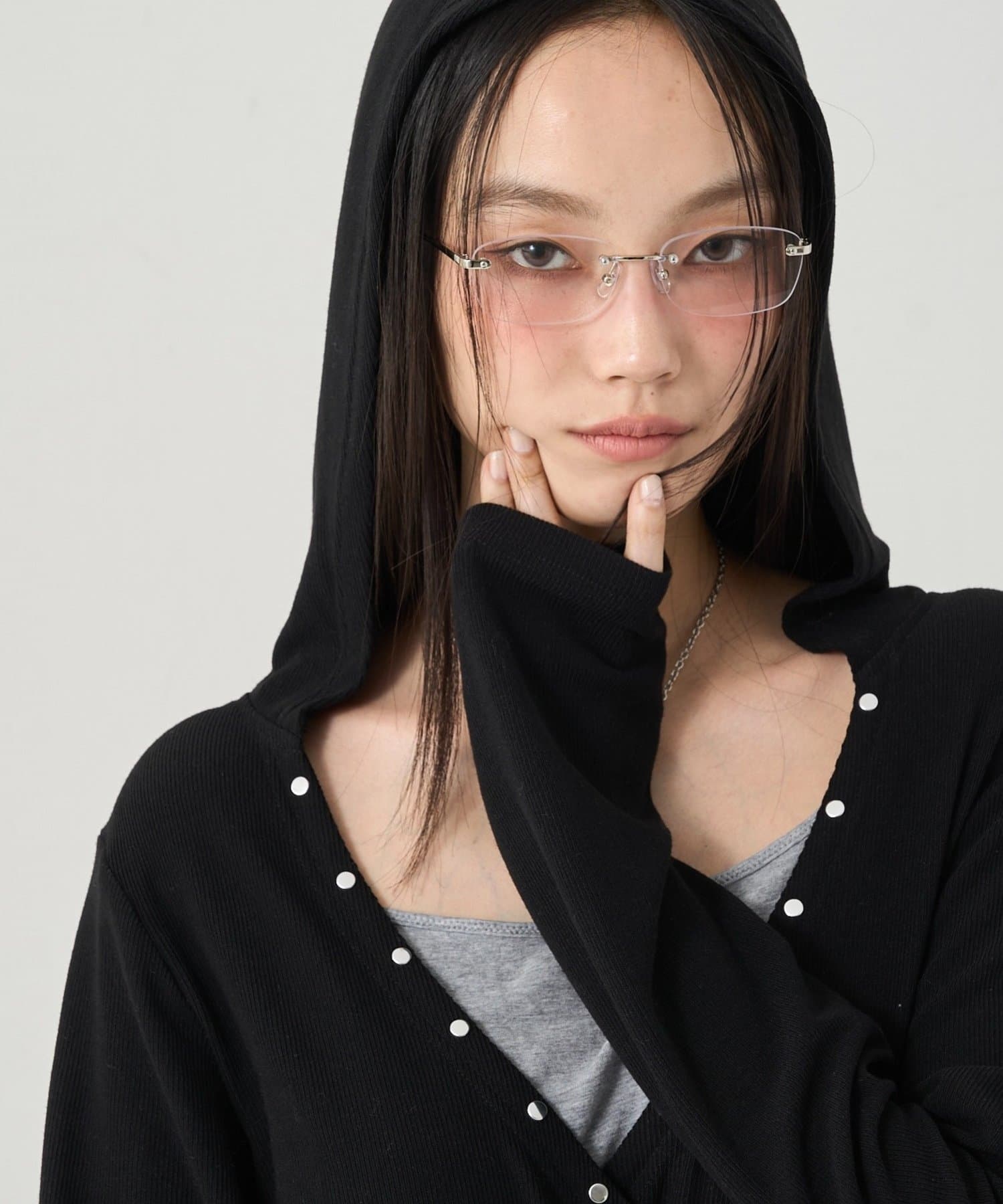 WHO’S WHO gallery(フーズフーギャラリー) SQUARE RIMLEESS GLASSES