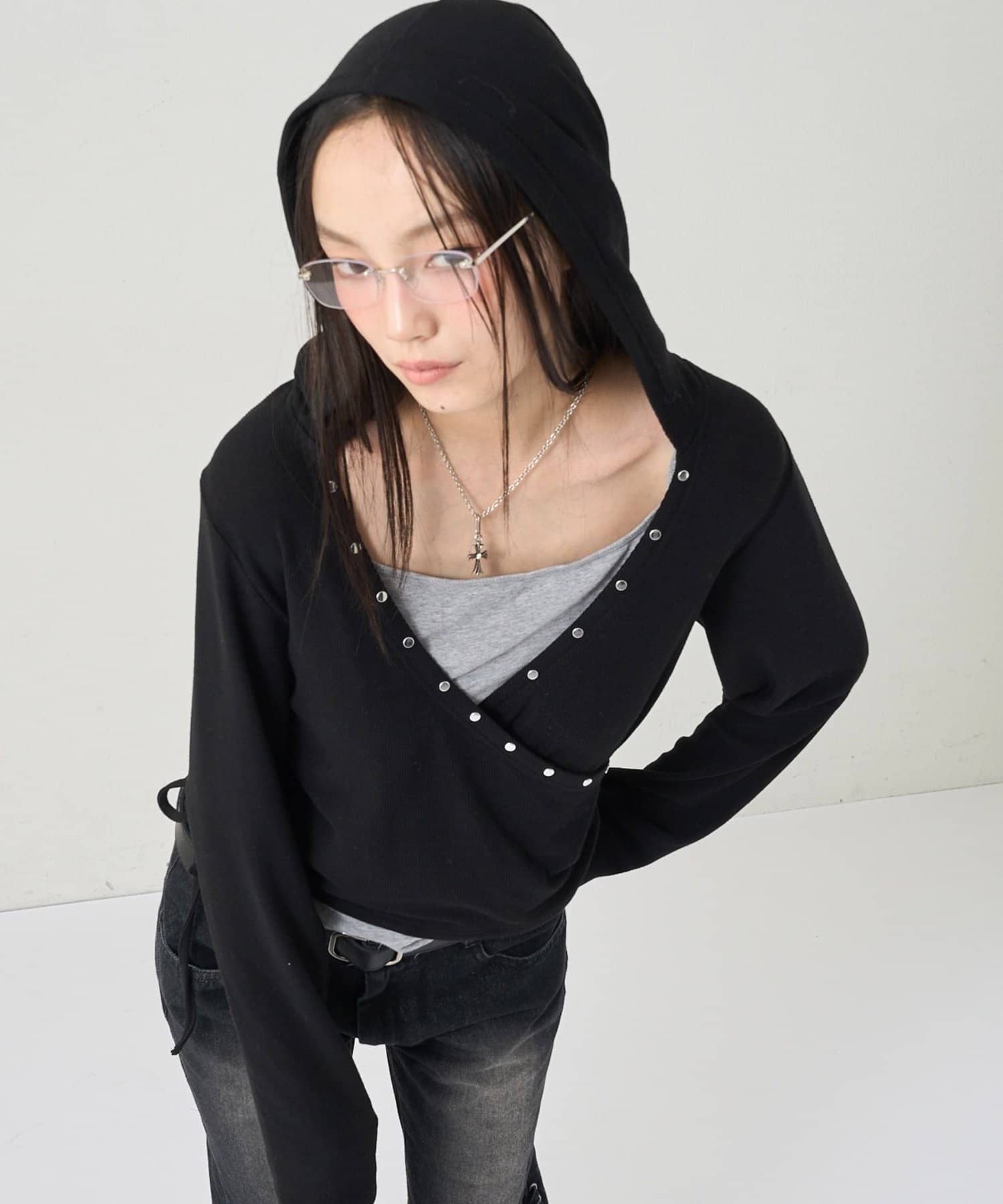 WHO’S WHO gallery(フーズフーギャラリー) SQUARE RIMLEESS GLASSES