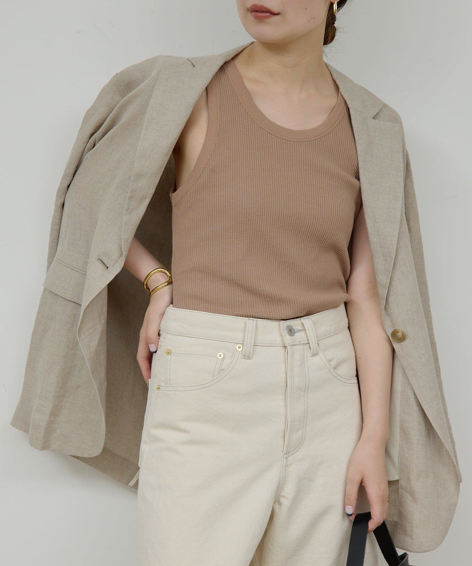 GALLARDAGALANTE(ガリャルダガランテ) リブタンクトップ