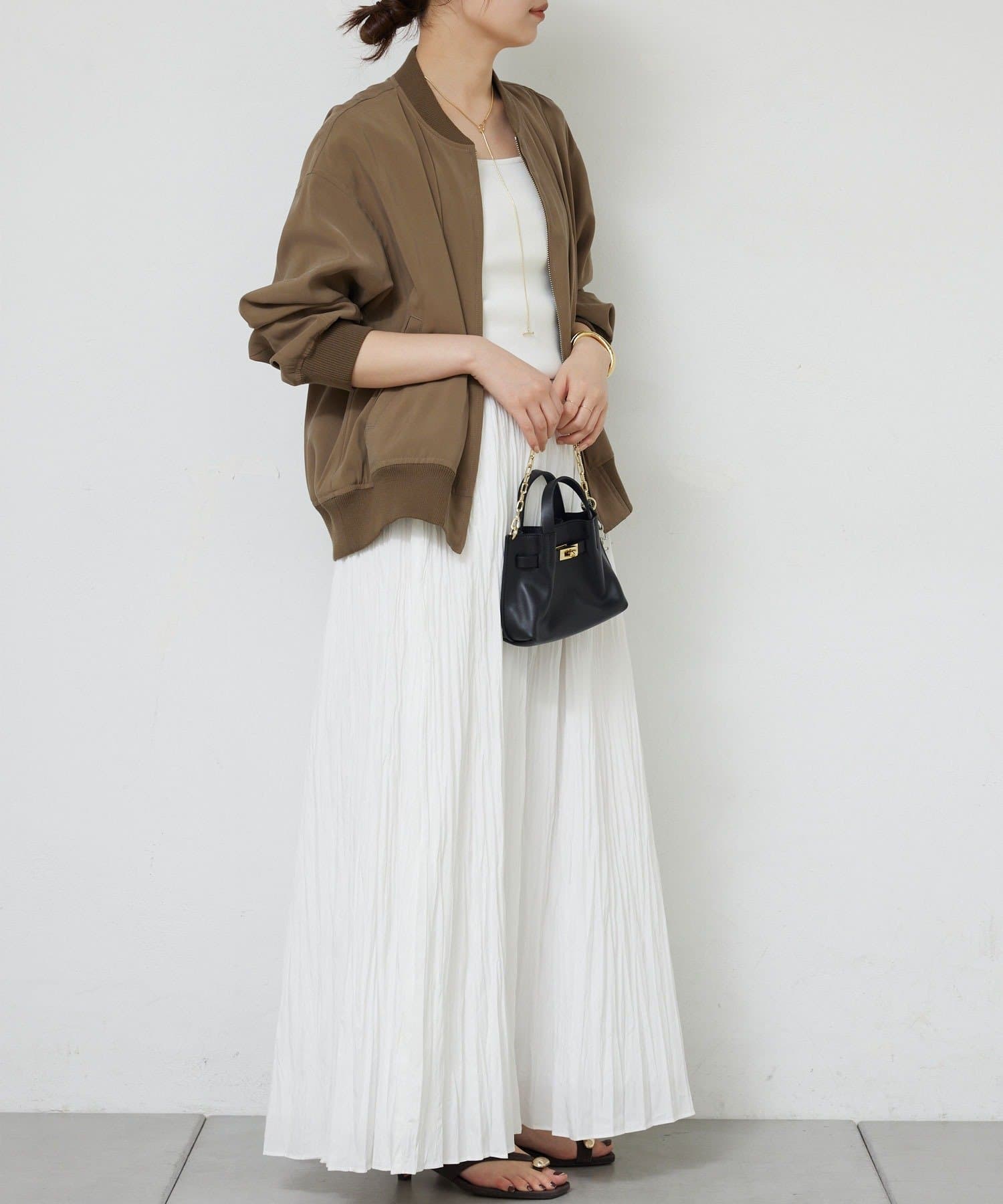 GALLARDAGALANTE(ガリャルダガランテ) 【人気BZが素材を変えて再登場！】サテンブルゾン