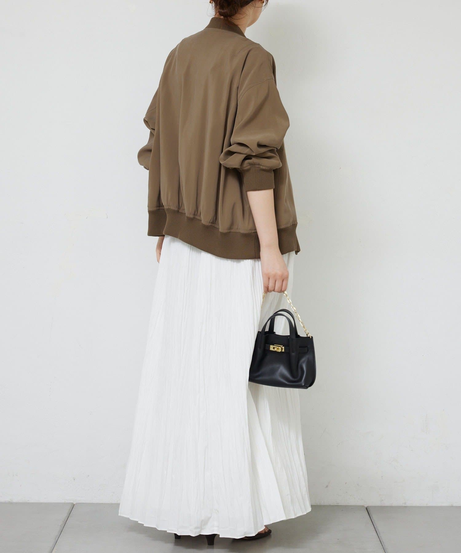 GALLARDAGALANTE(ガリャルダガランテ) 【人気BZが素材を変えて再登場！】サテンブルゾン