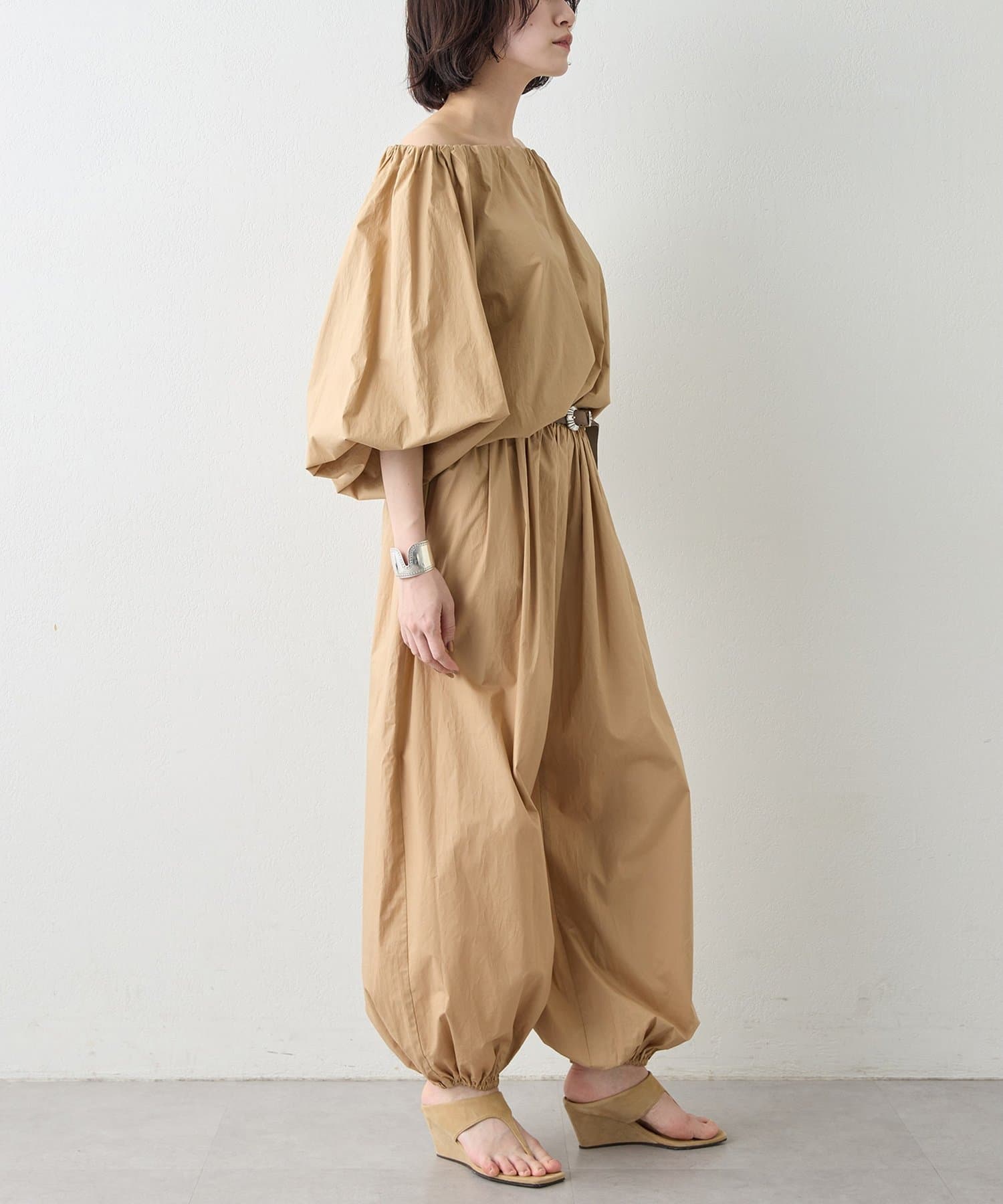 Whim Gazette(ウィム ガゼット) タイプライターバレルパンツ