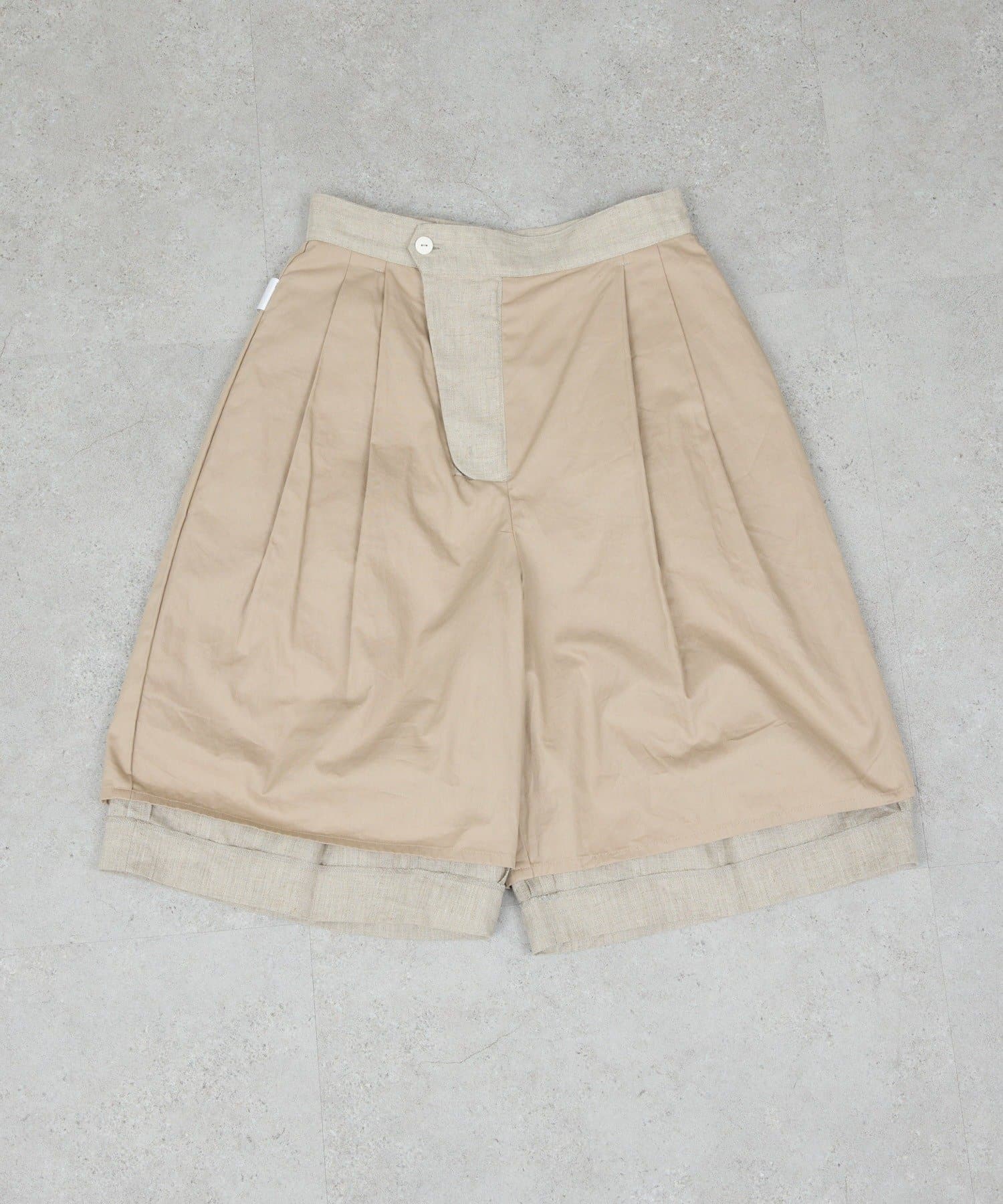 GALLARDAGALANTE(ガリャルダガランテ) 【セットアップ対応】リネンハーフパンツ