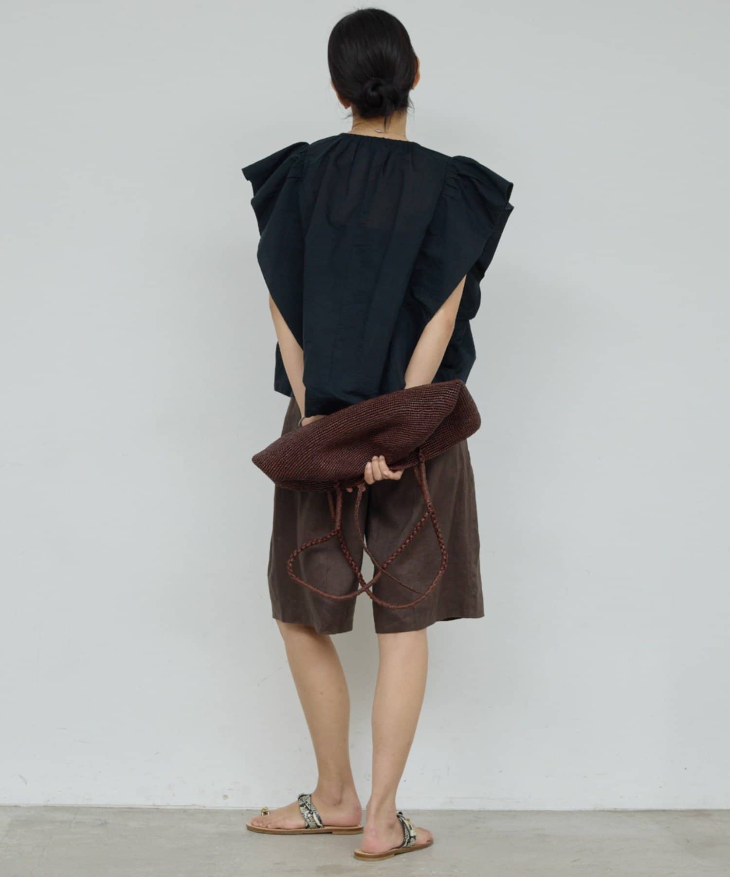 GALLARDAGALANTE(ガリャルダガランテ) 【セットアップ対応】リネンハーフパンツ