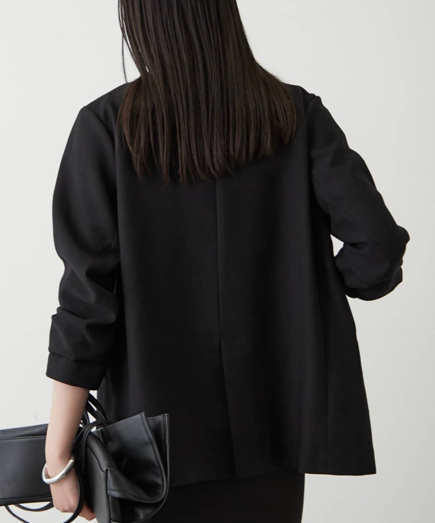 LOUNGEDRESS(ラウンジドレス) 麻調合繊ノーカラージャケット