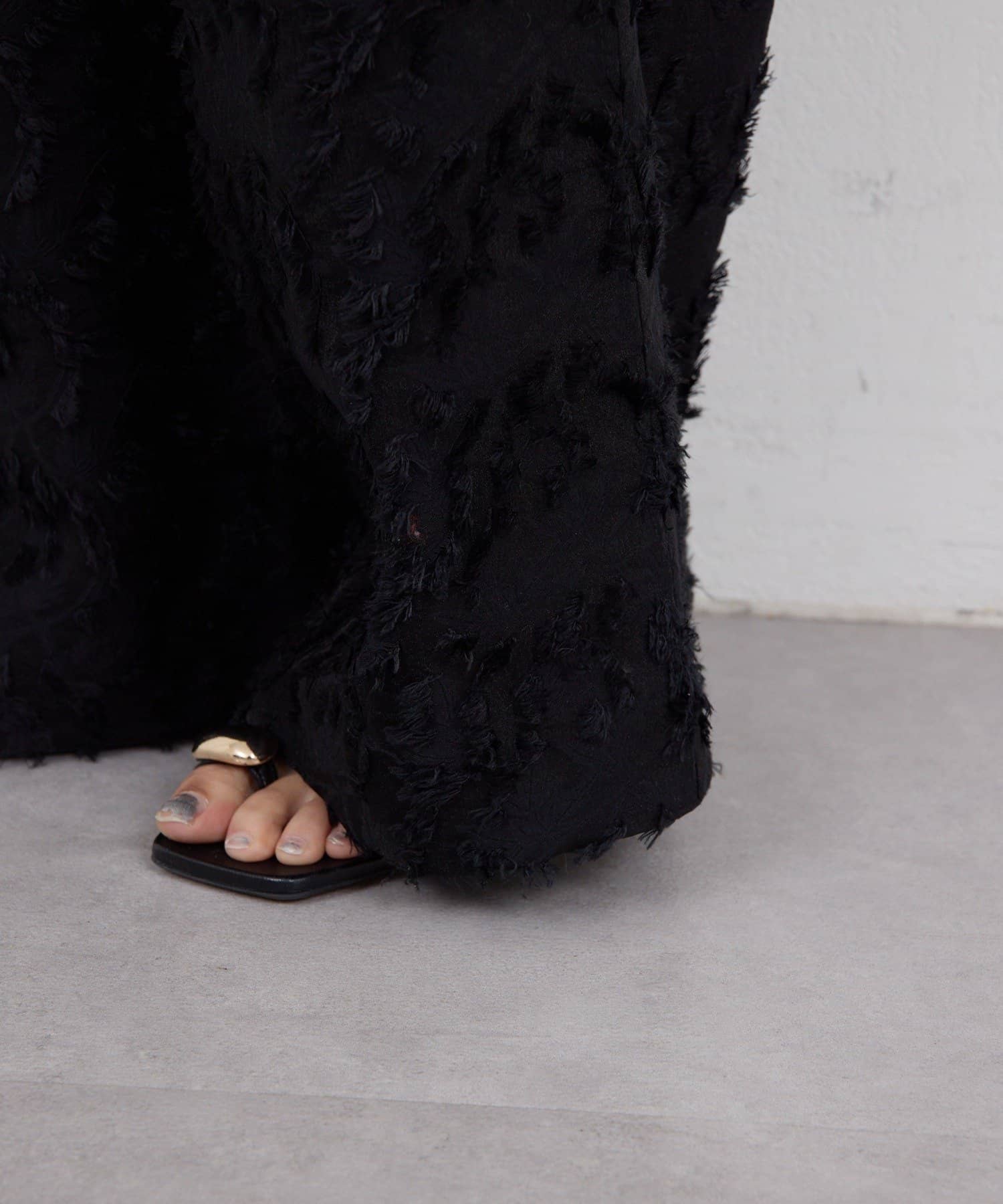 GALLARDAGALANTE(ガリャルダガランテ) リーフジャガードパンツ