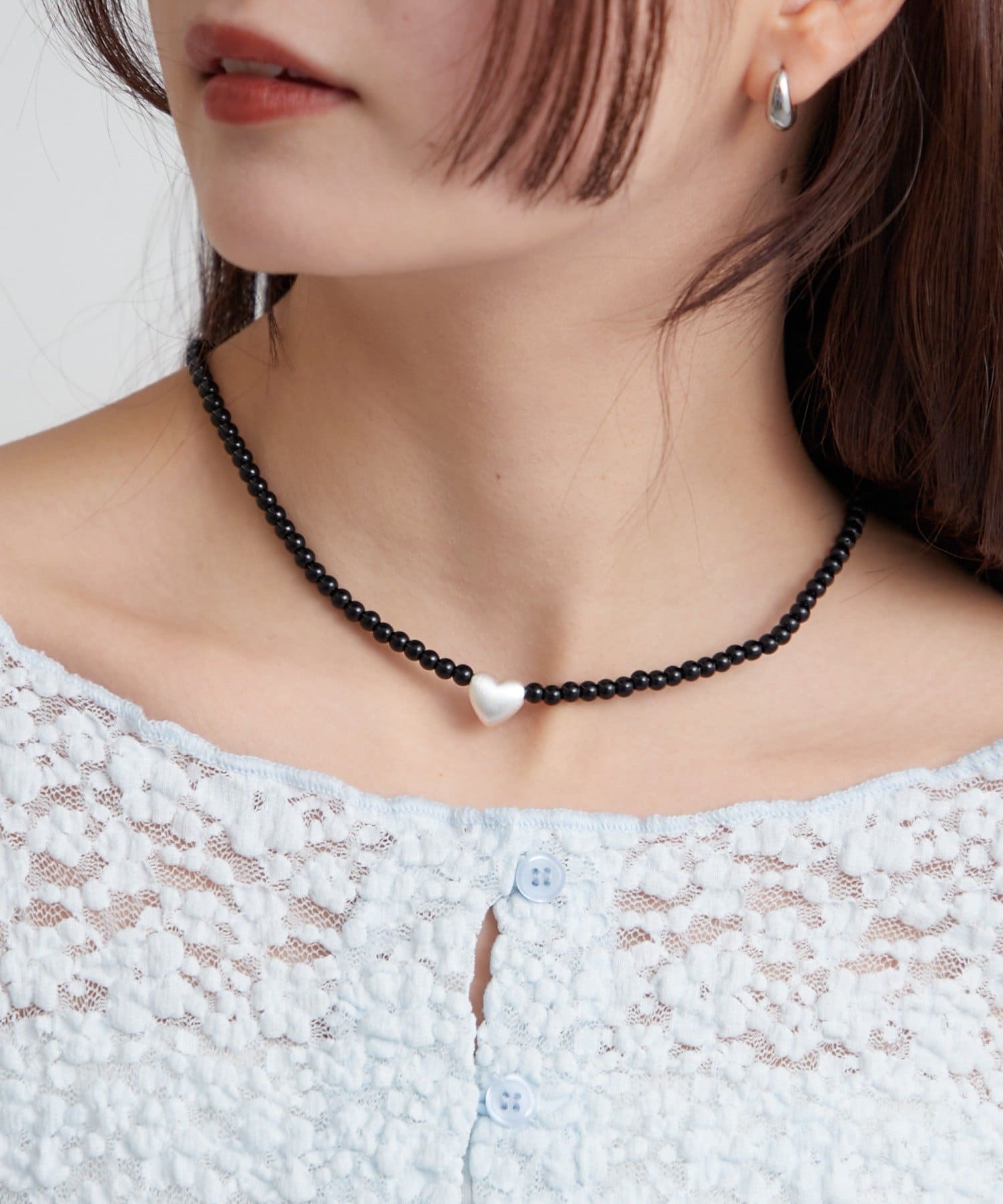 mystic(ミスティック) ハートビーズネックレス