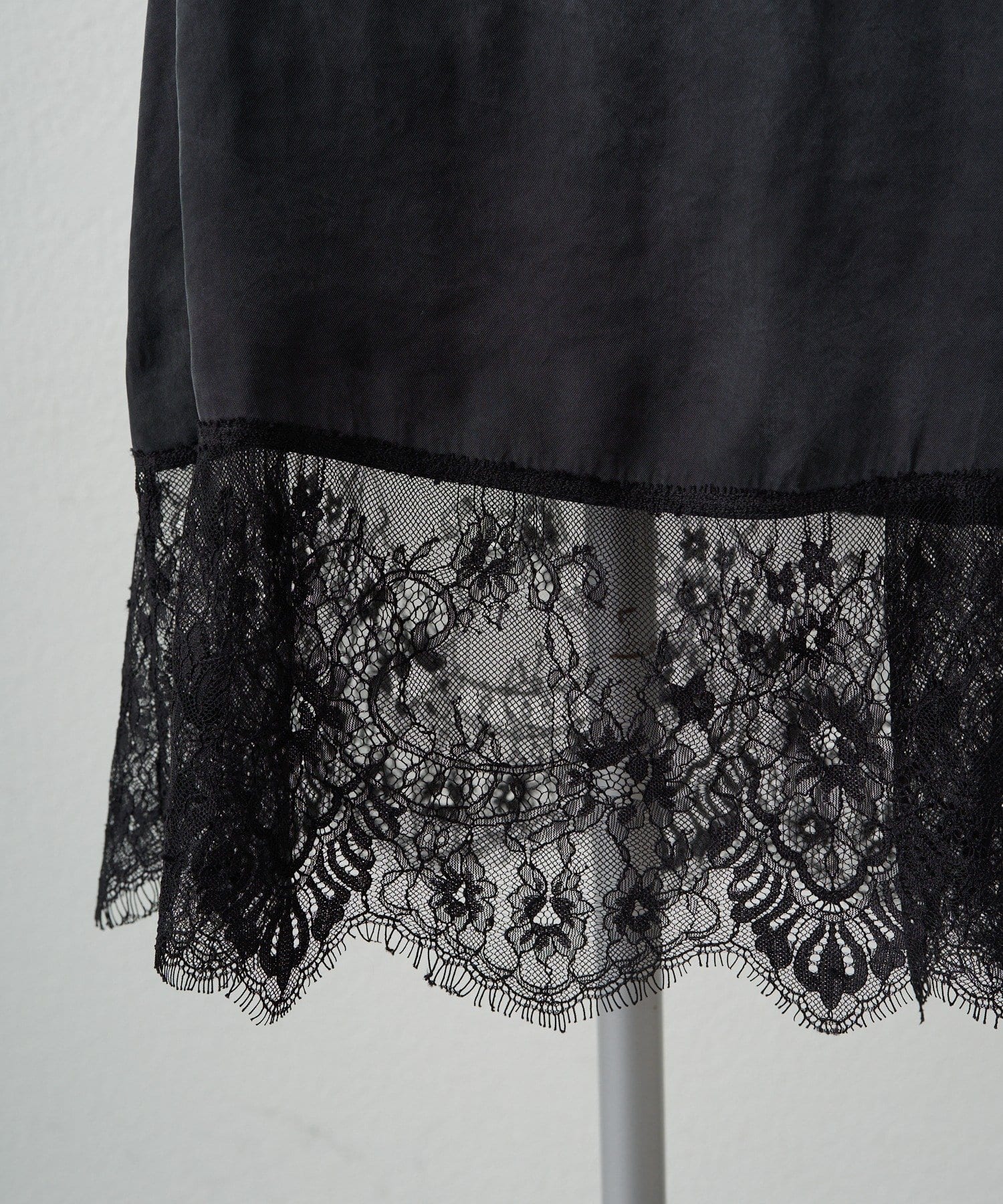 PUAL CE CIN(ピュアルセシン) 【＠noricorico102考案】サテン×レース レイヤードキャミソール