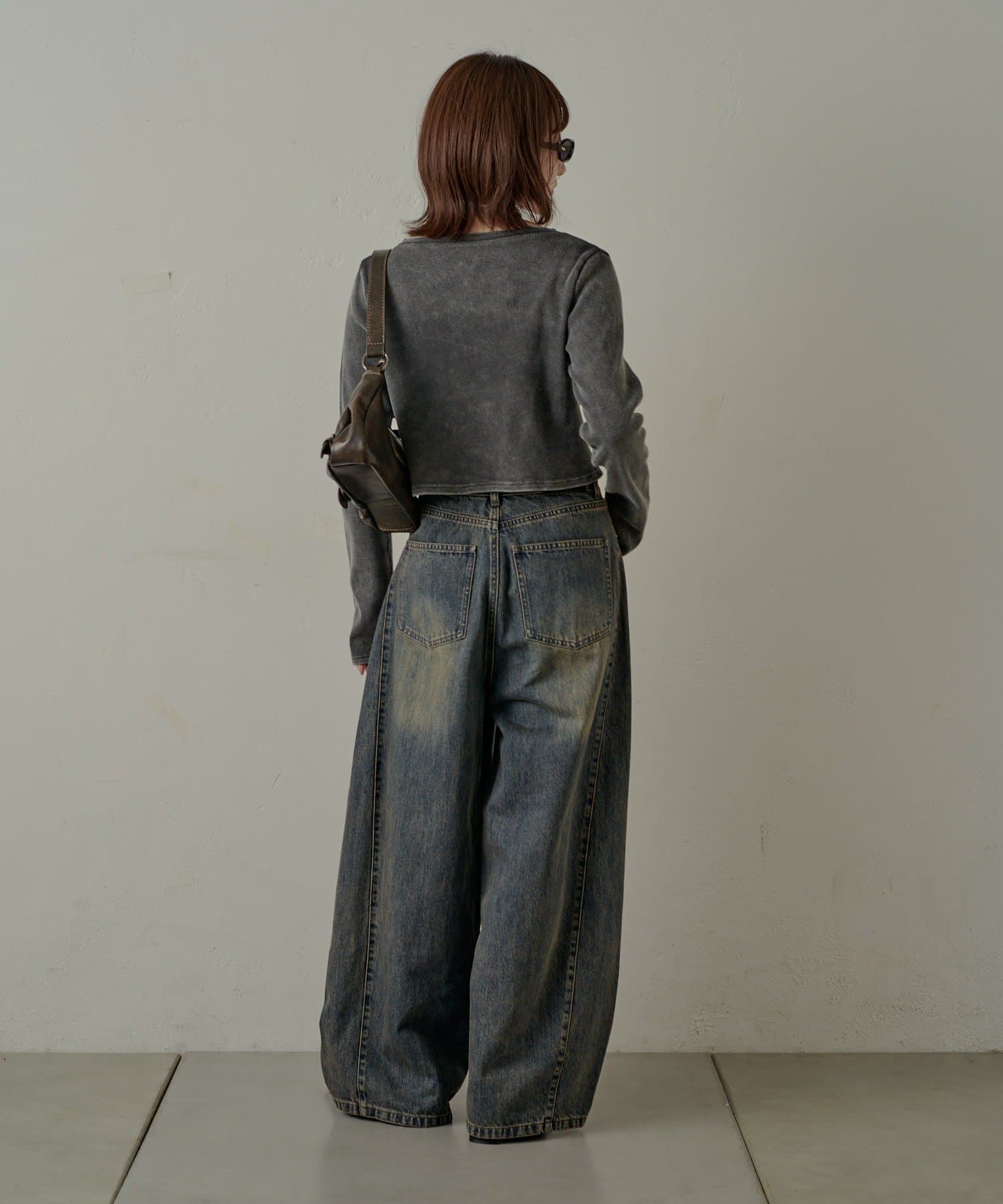 mline(エムライン) [mline]ロゴストーン カーディガン