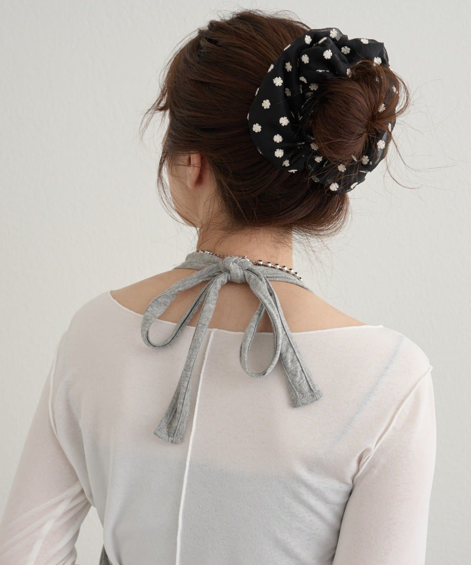 mystic(ミスティック) ドットフラワーシュシュ