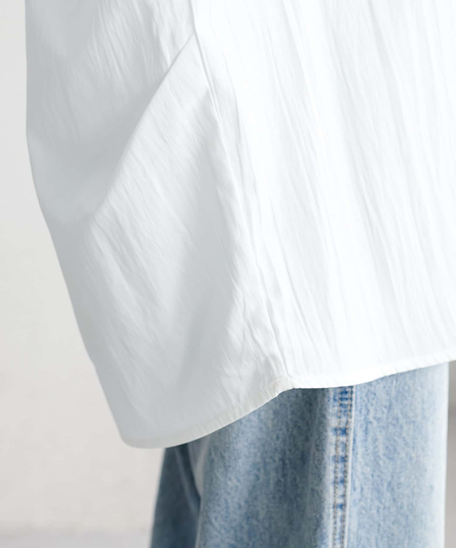 DISCOAT(ディスコート) 【〝♡”で教えて春の推し服/Noka】衿付きスキッパー半袖シャツ