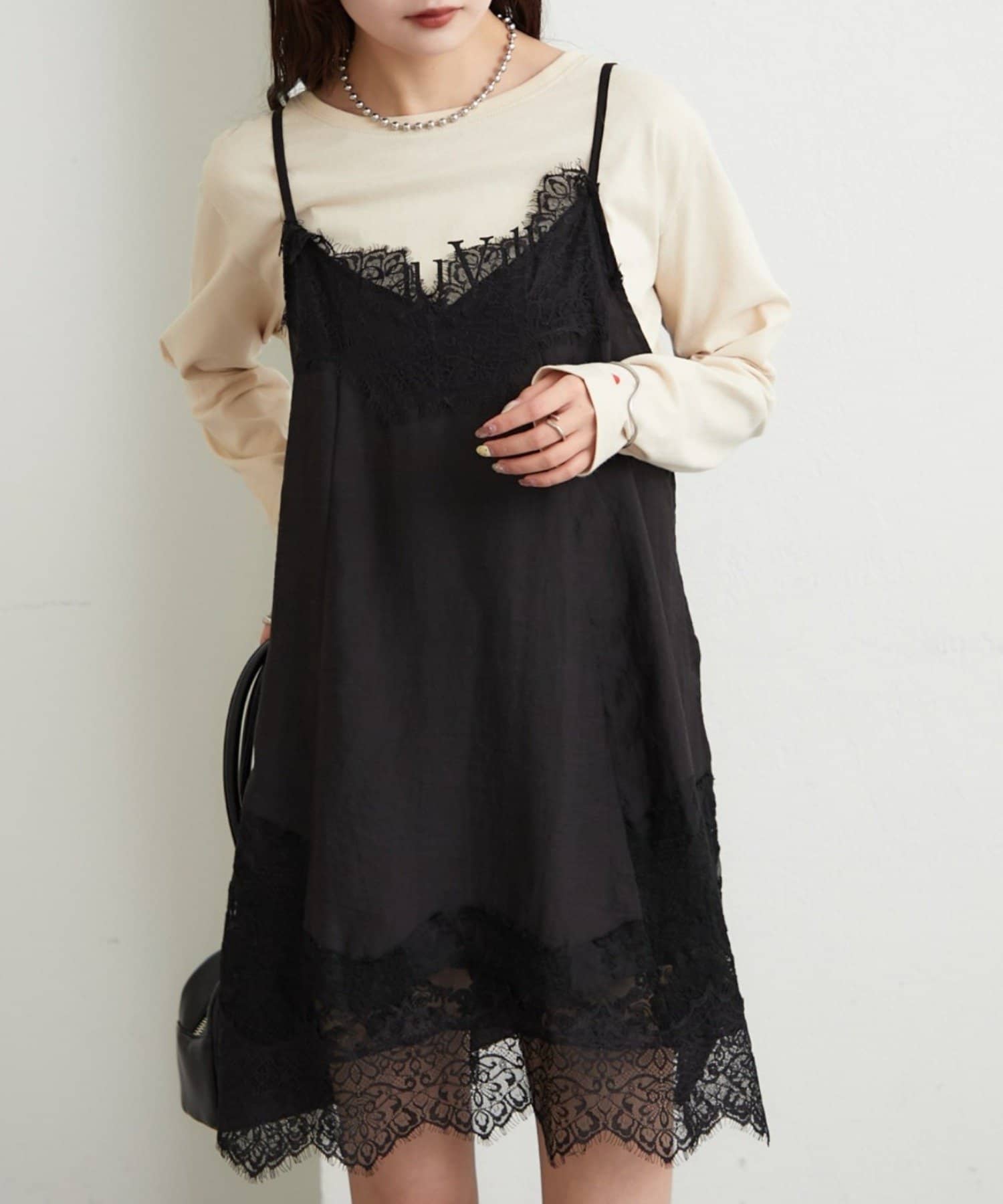 mystic(ミスティック) レースパネルキャミチュニック