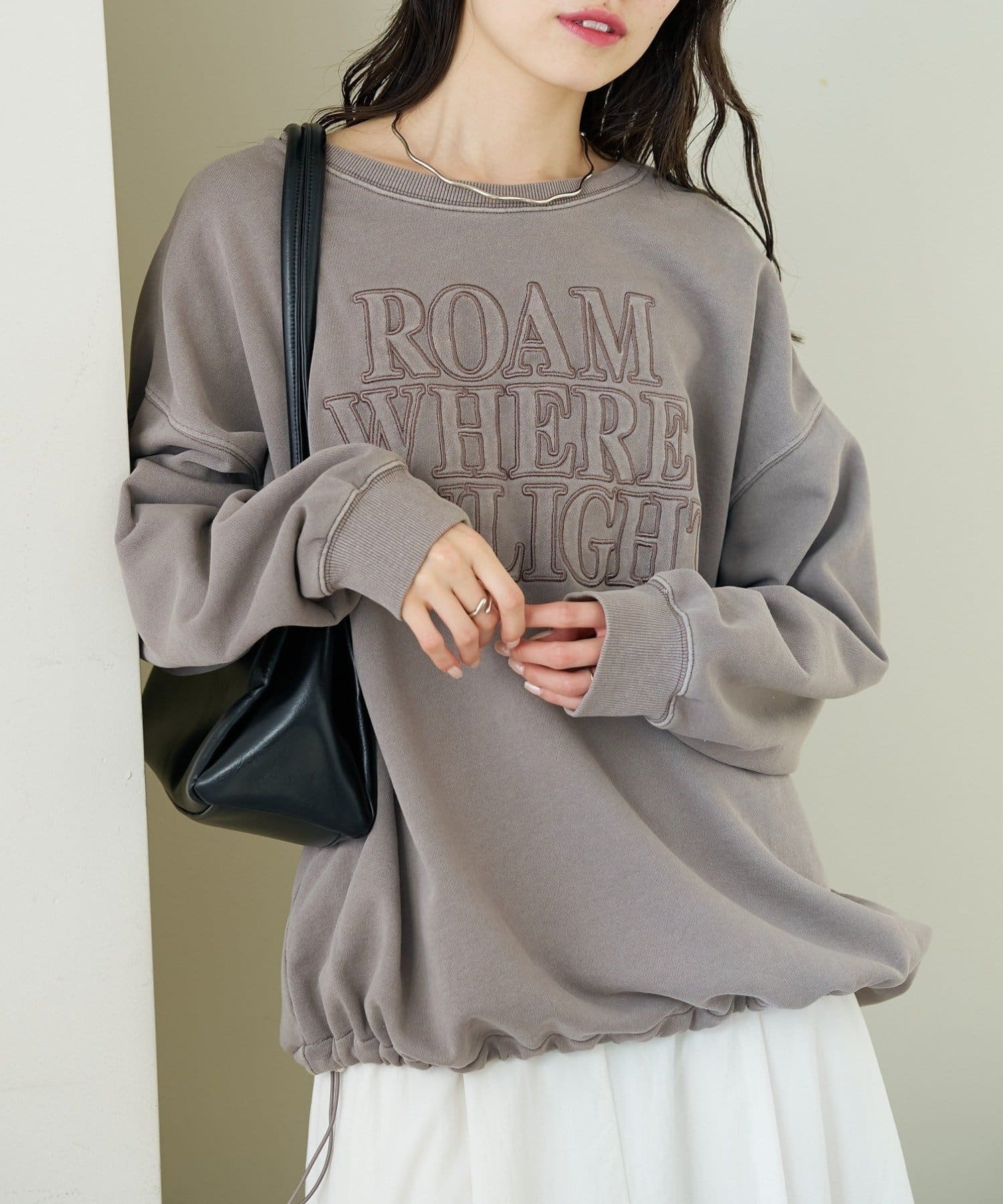 mystic(ミスティック) アップリケロゴスウェット