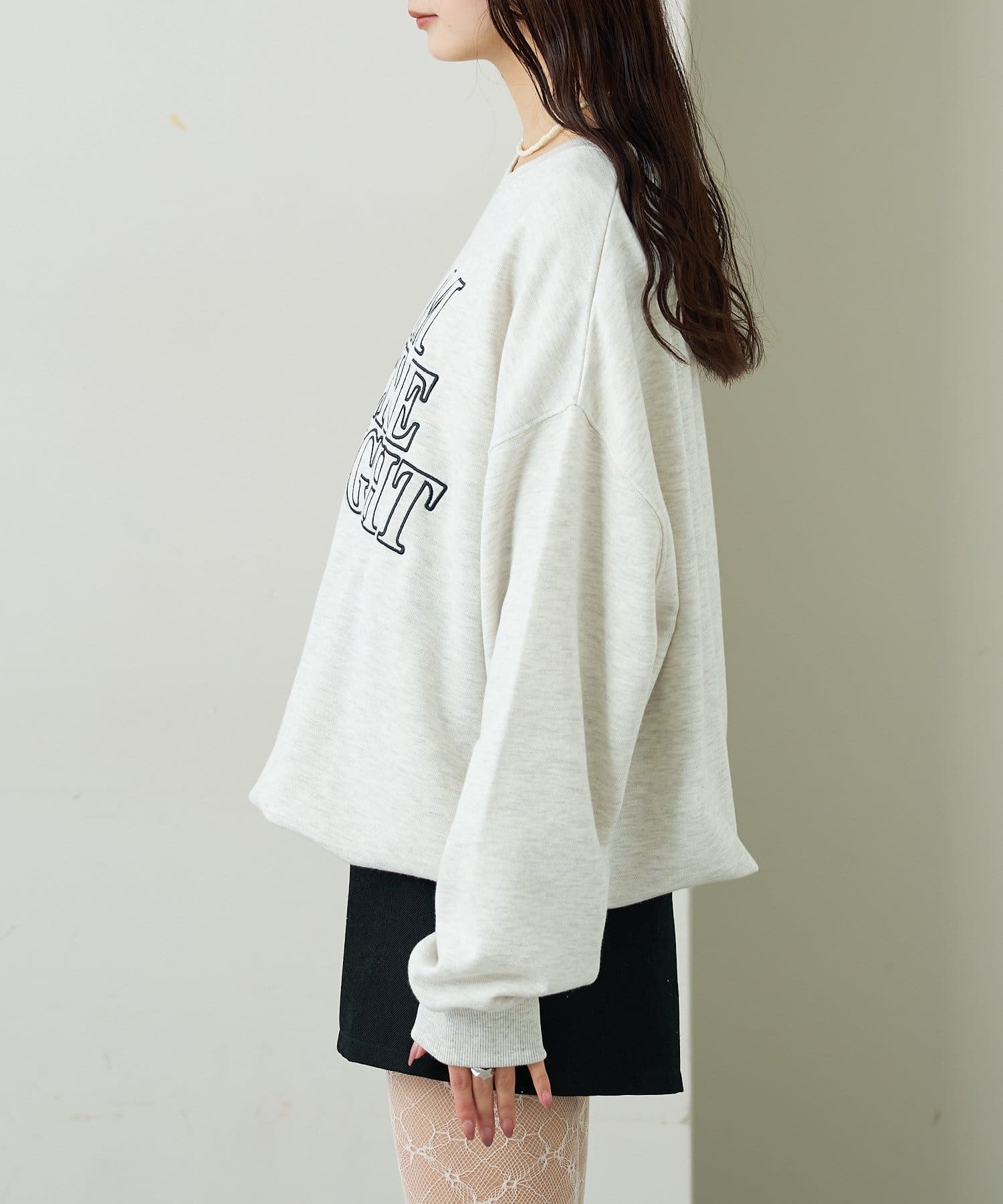 mystic(ミスティック) アップリケロゴスウェット