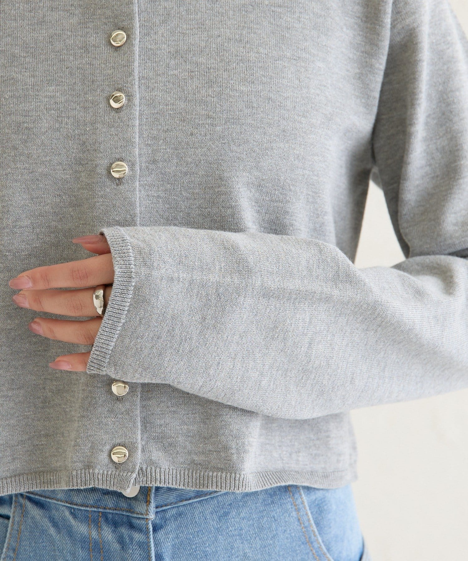 mystic(ミスティック) 【WEB限定カラー/ピンク】デイリーショートカーディガン