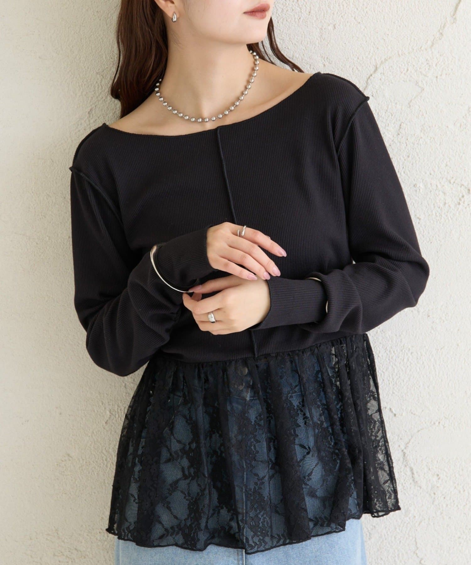 mystic(ミスティック) レースペプラムリブロンT