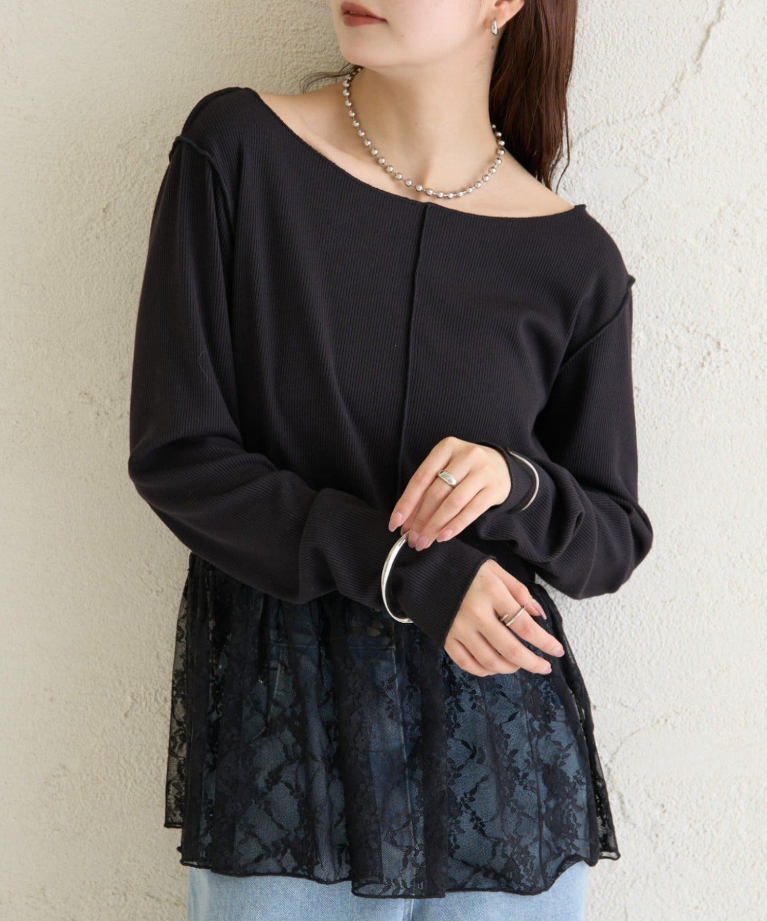 mystic(ミスティック) レースペプラムリブロンT