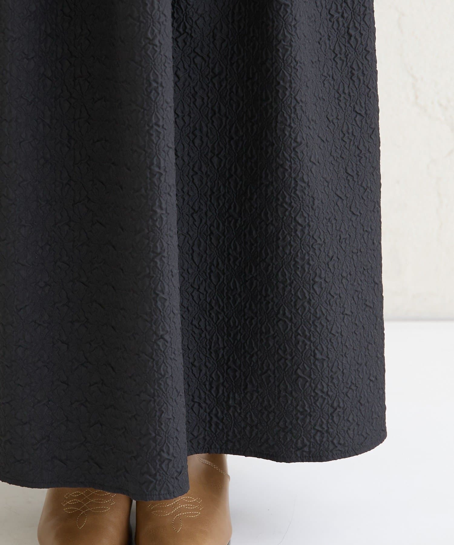 mystic(ミスティック) エンボスギャザースカート