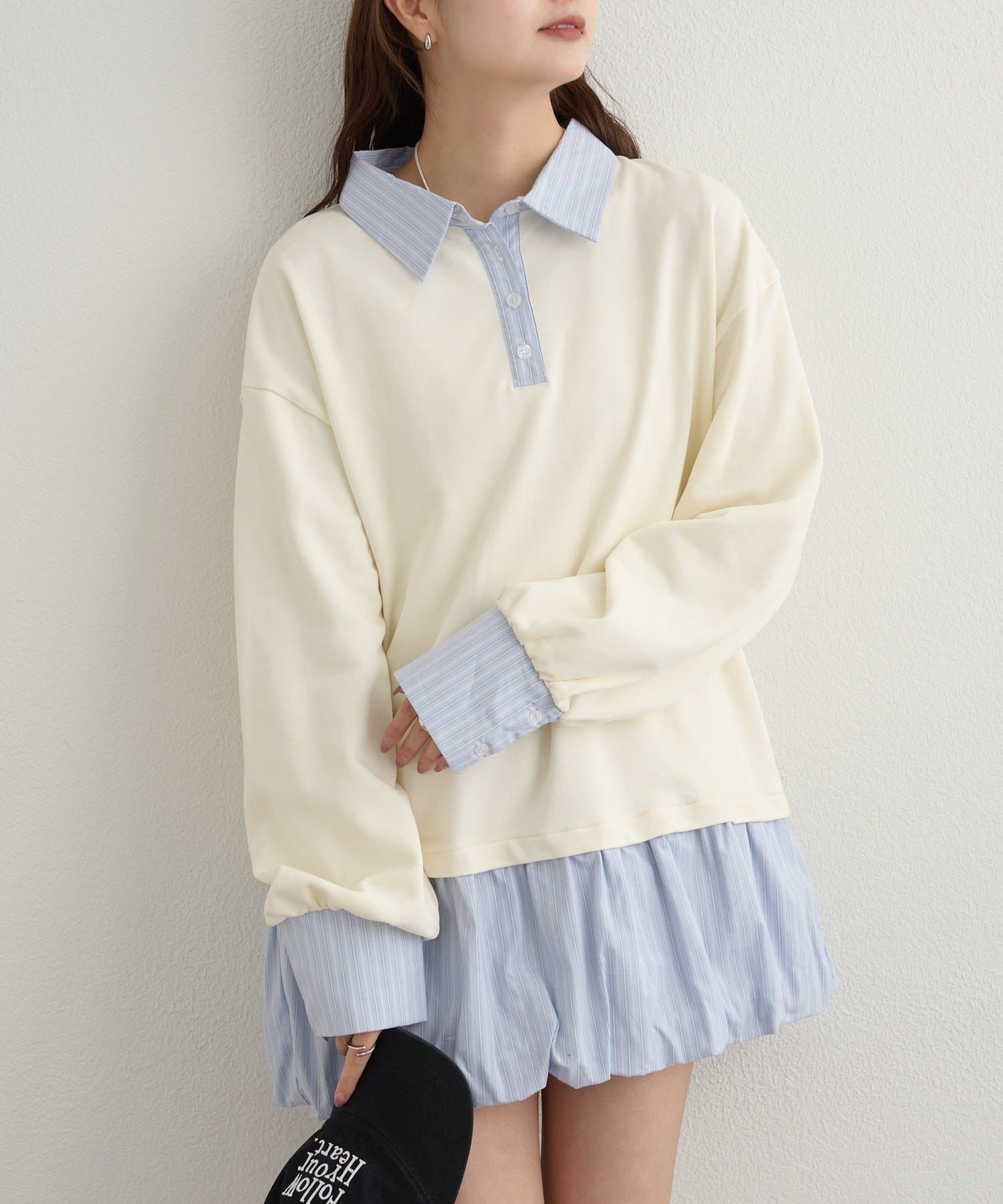 mystic(ミスティック) バルーン切り替えミニワンピース