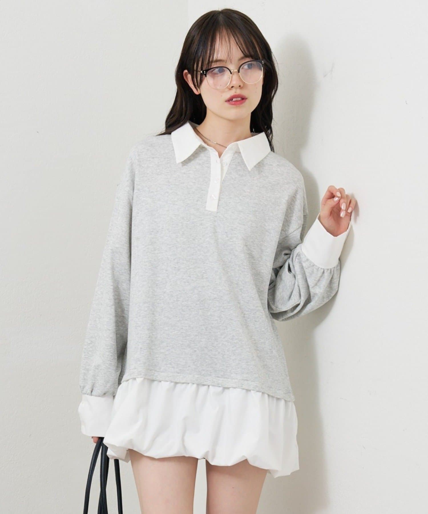 mystic(ミスティック) バルーン切り替えミニワンピース