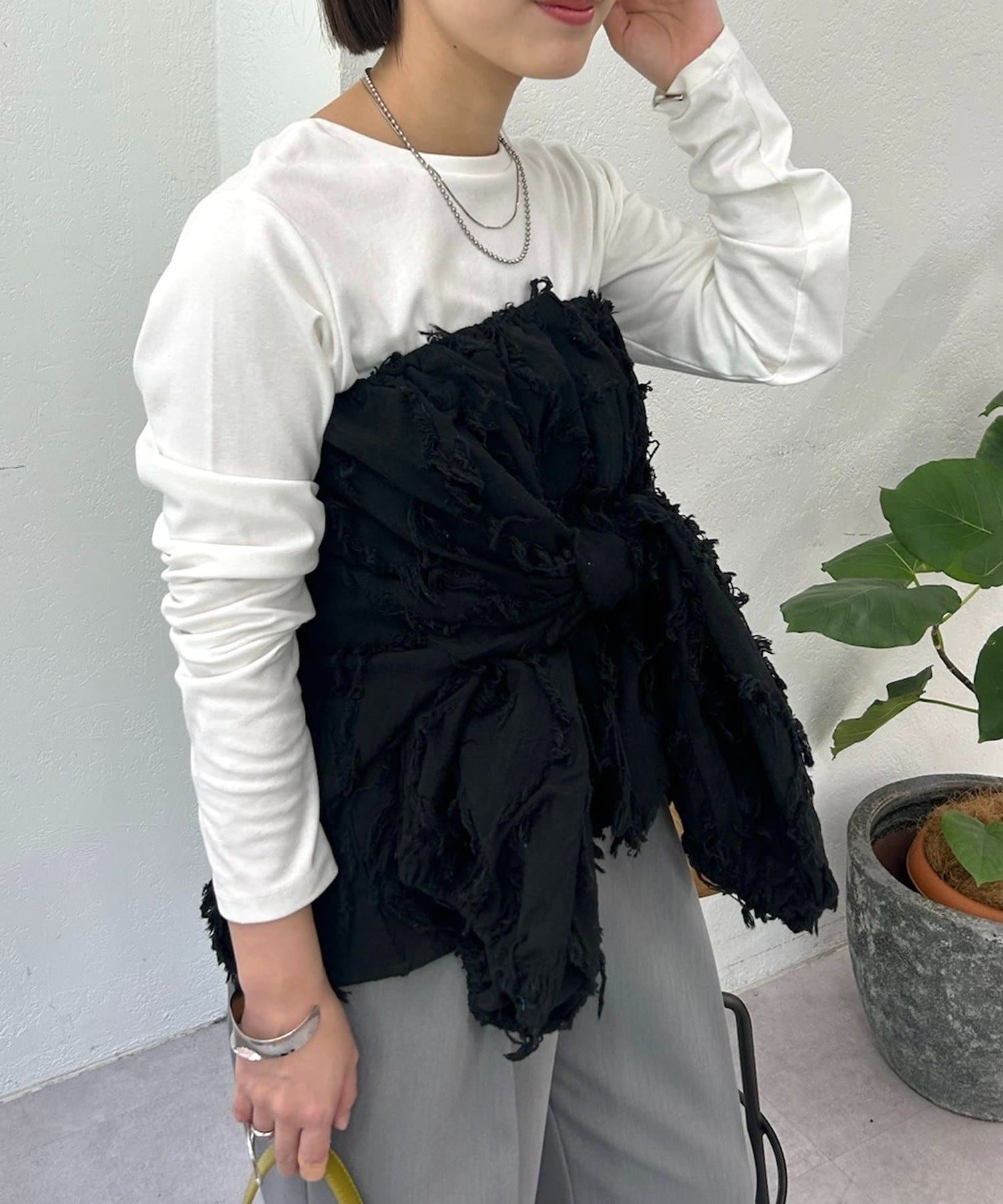 mystic(ミスティック) 26SSマルチWAYジャガードブラウス