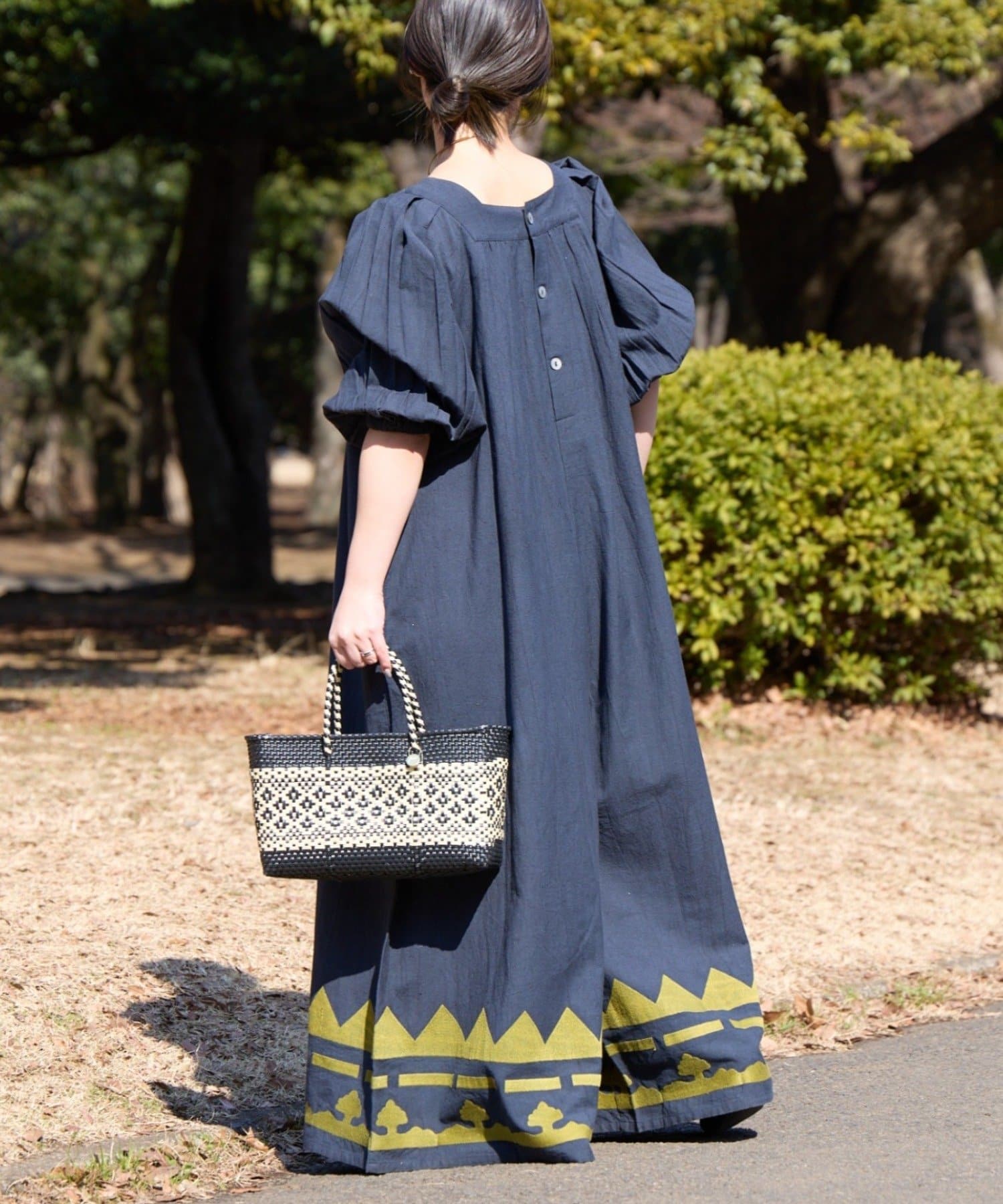 CIAOPANIC TYPY(チャオパニックティピー) 【Aguni】綿麻裾刺繍サロペット