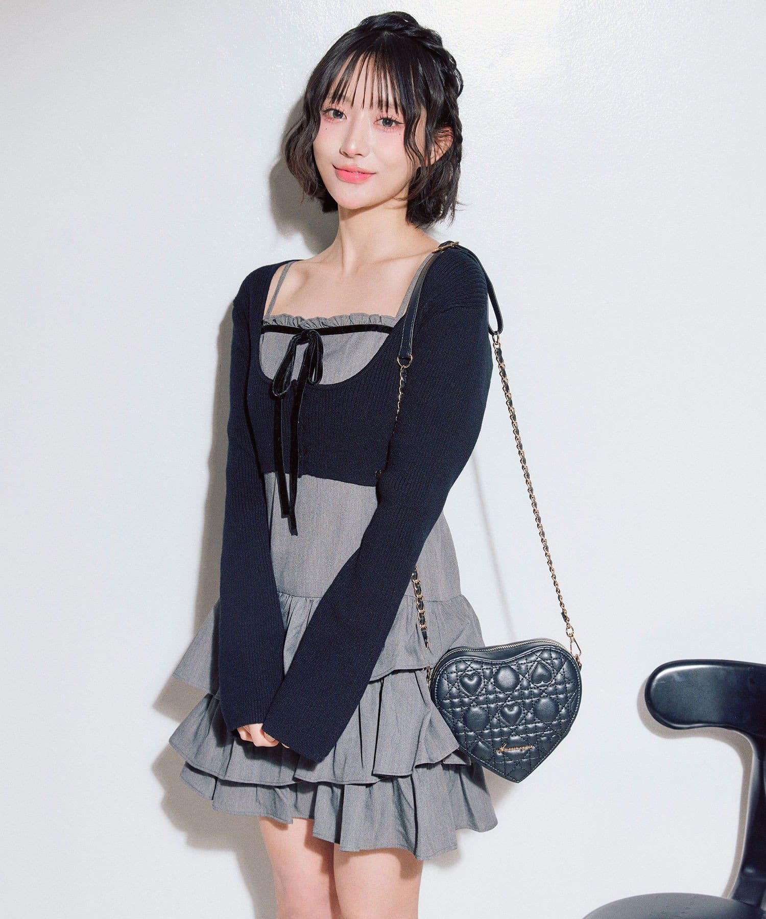 OLIVE des OLIVE(オリーブ デ オリーブ) 【Valentine Collection】Aimerianejoieハートキルティングショルダーバッグ