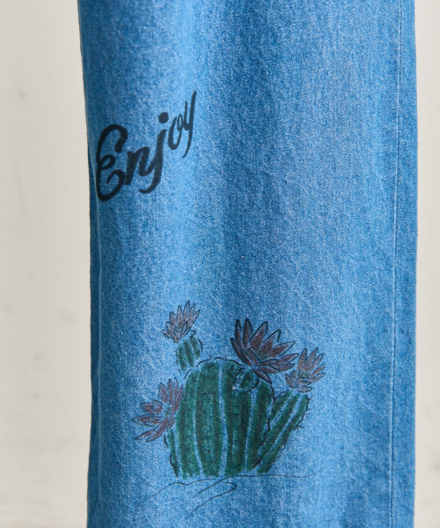 ear PAPILLONNER(イア パピヨネ) 《綿100％/アニマルデザイン》【Work of art Kendai×SUM1 STYLE】別注パンツ/デニム