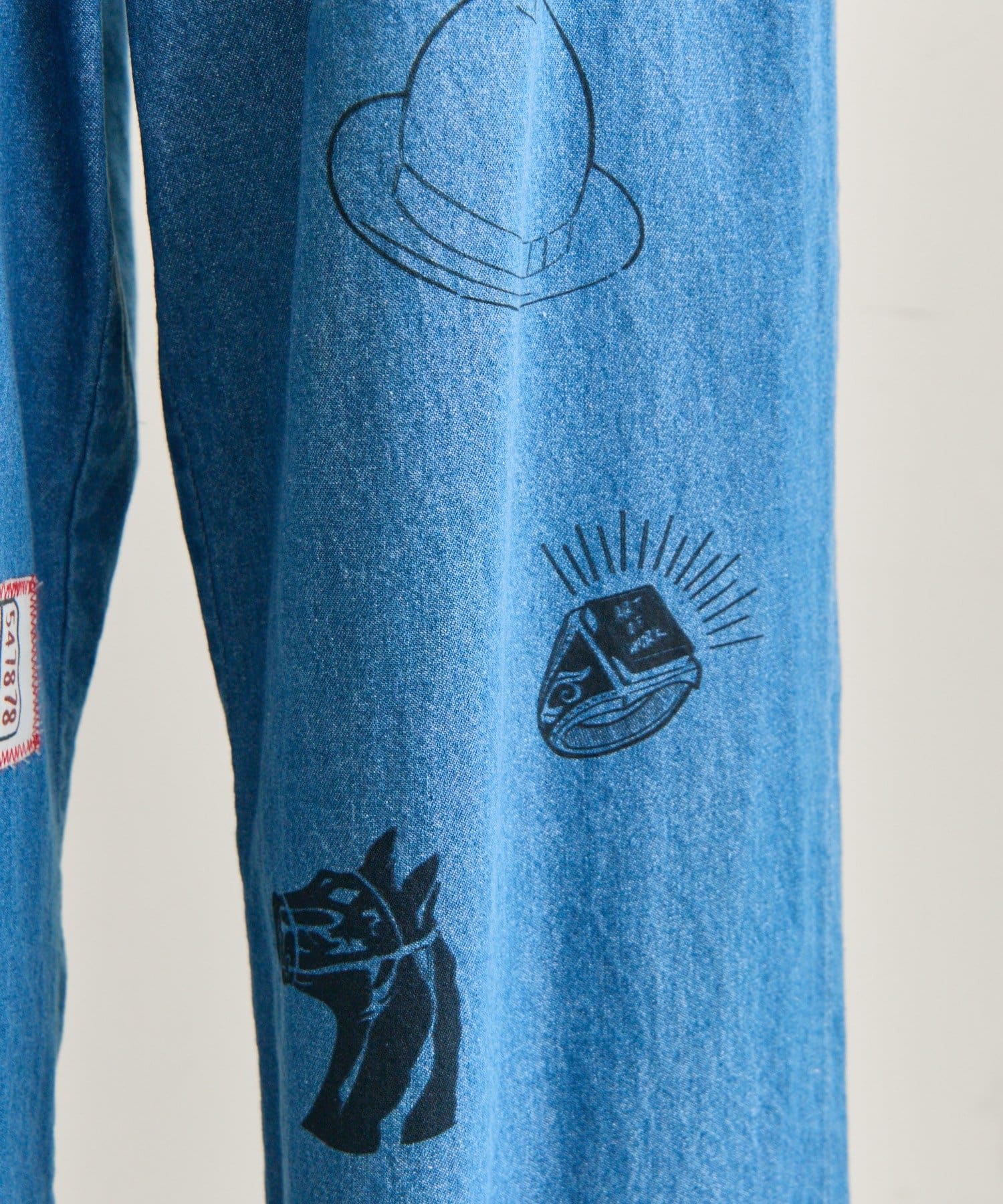 ear PAPILLONNER(イア パピヨネ) 《綿100％/アニマルデザイン》【Work of art Kendai×SUM1 STYLE】別注パンツ/デニム